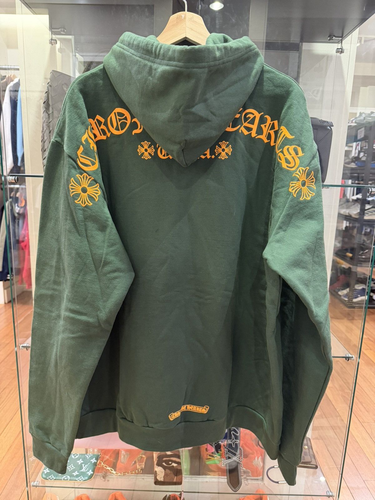 Chrome Hearts Chrome Hearts T Bar Hooded Sweatshirt - Green/Yellow Size US XL / EU 56 / 4 - 2 Thumbnail