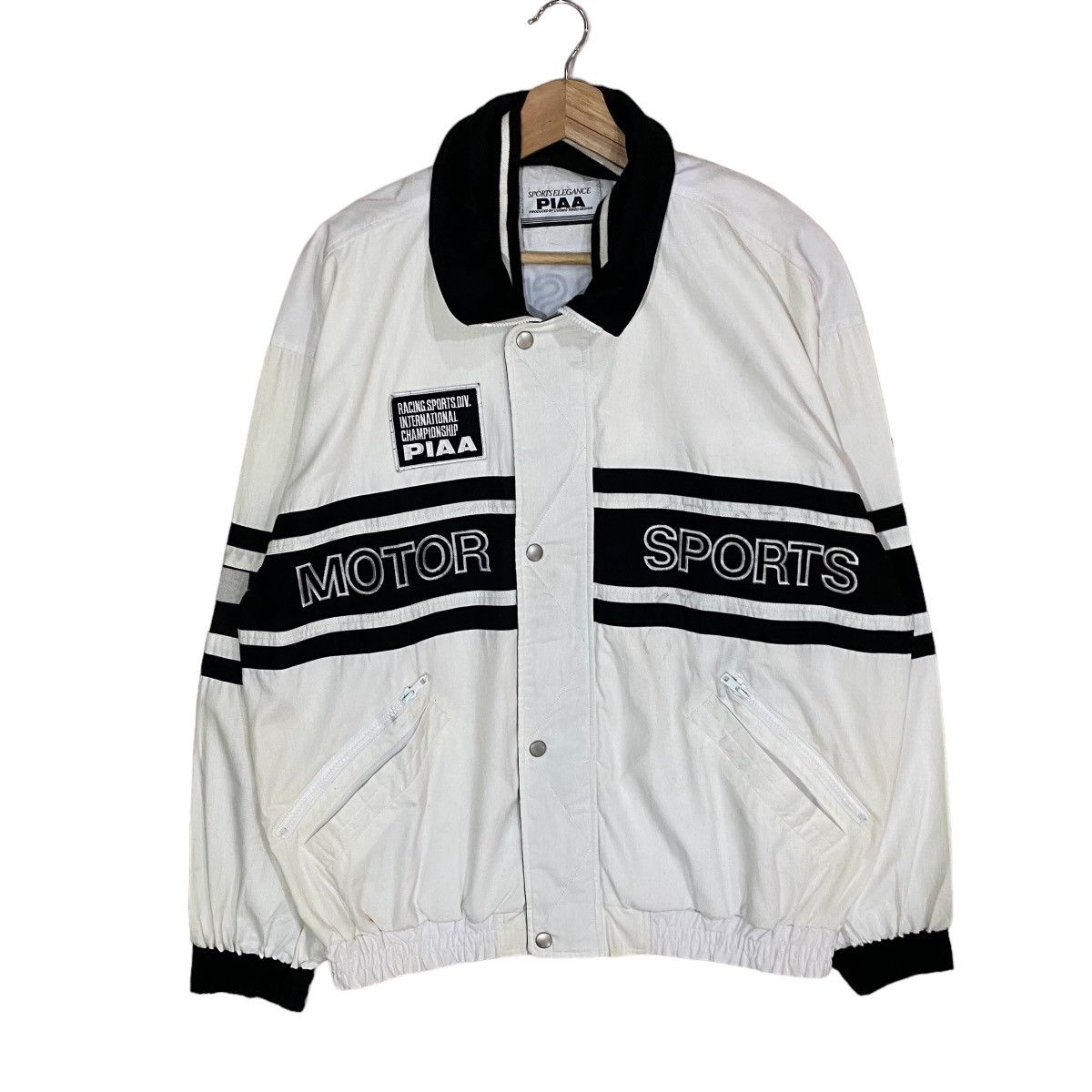 Sports Specialties ⚡️VINTAGES PIAA TERZO UOMO SPELL OUT RACING BOMBERS JACKET Size US L / EU 52-54 / 3 - 3 Thumbnail