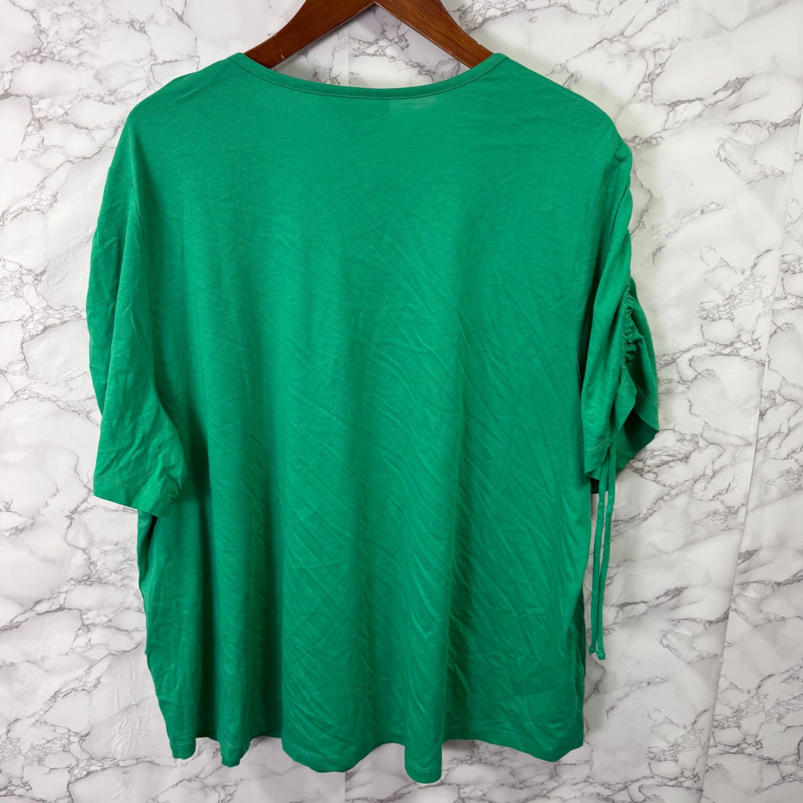 Macys Karen Scott Women's Plus Blouse Top sz 3X Green NEW #G528 Size 3XL / US 20-22 - 4 Thumbnail