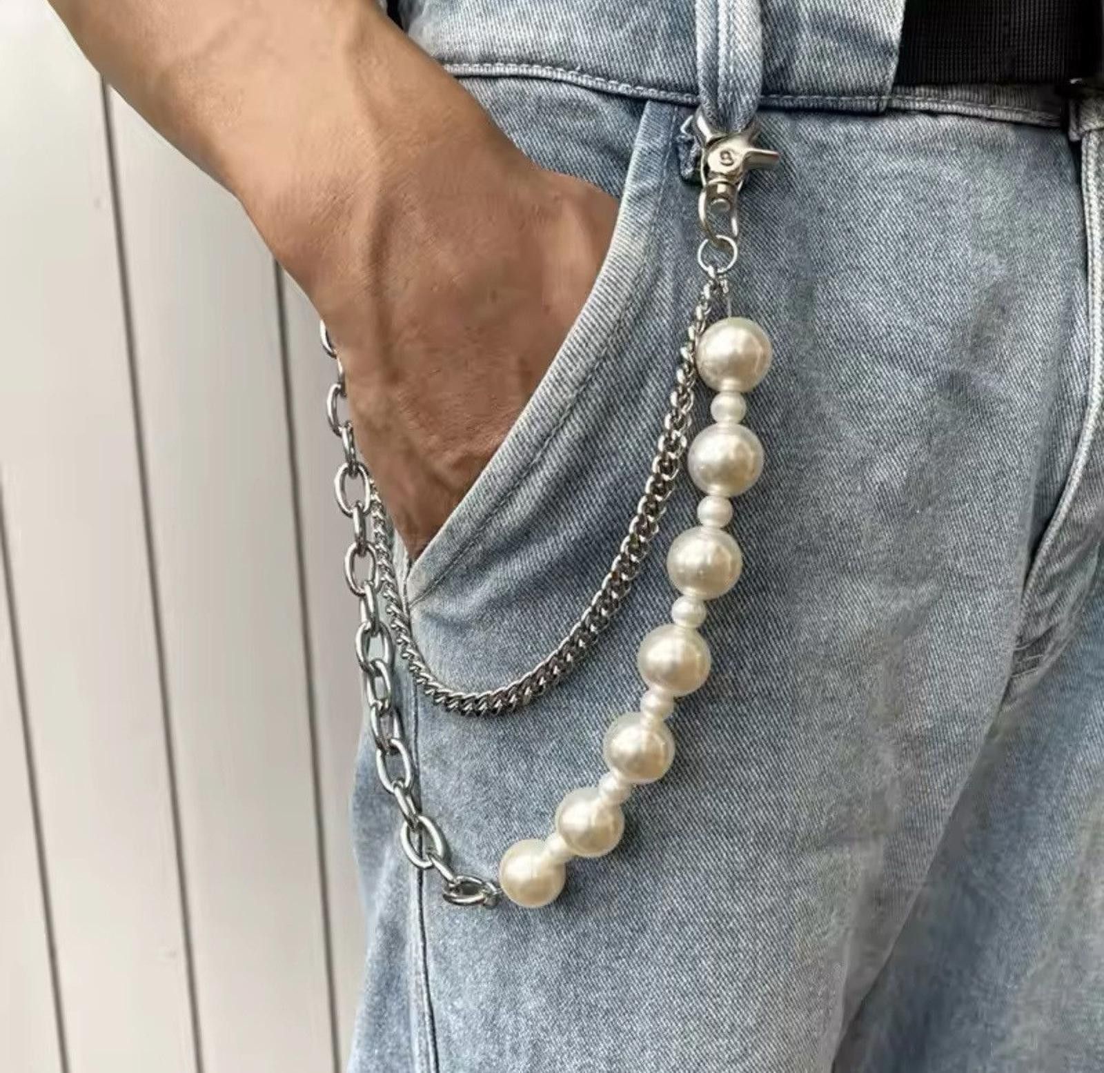 Other Faux Pearl Chunky Wallet Chain Size ONE SIZE - 1 Thumbnail