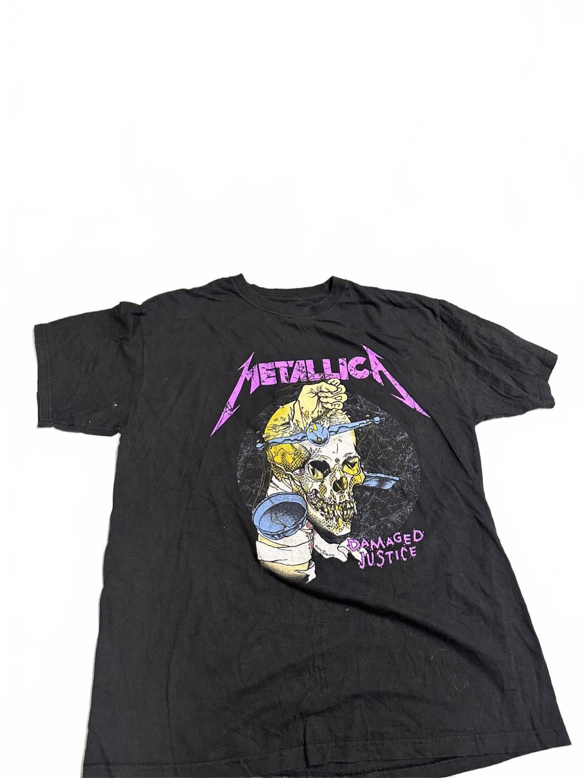 Metallica Metallica Damaged Justice Graphic Tee Size US M / EU 48-50 / 2 - 2 Thumbnail