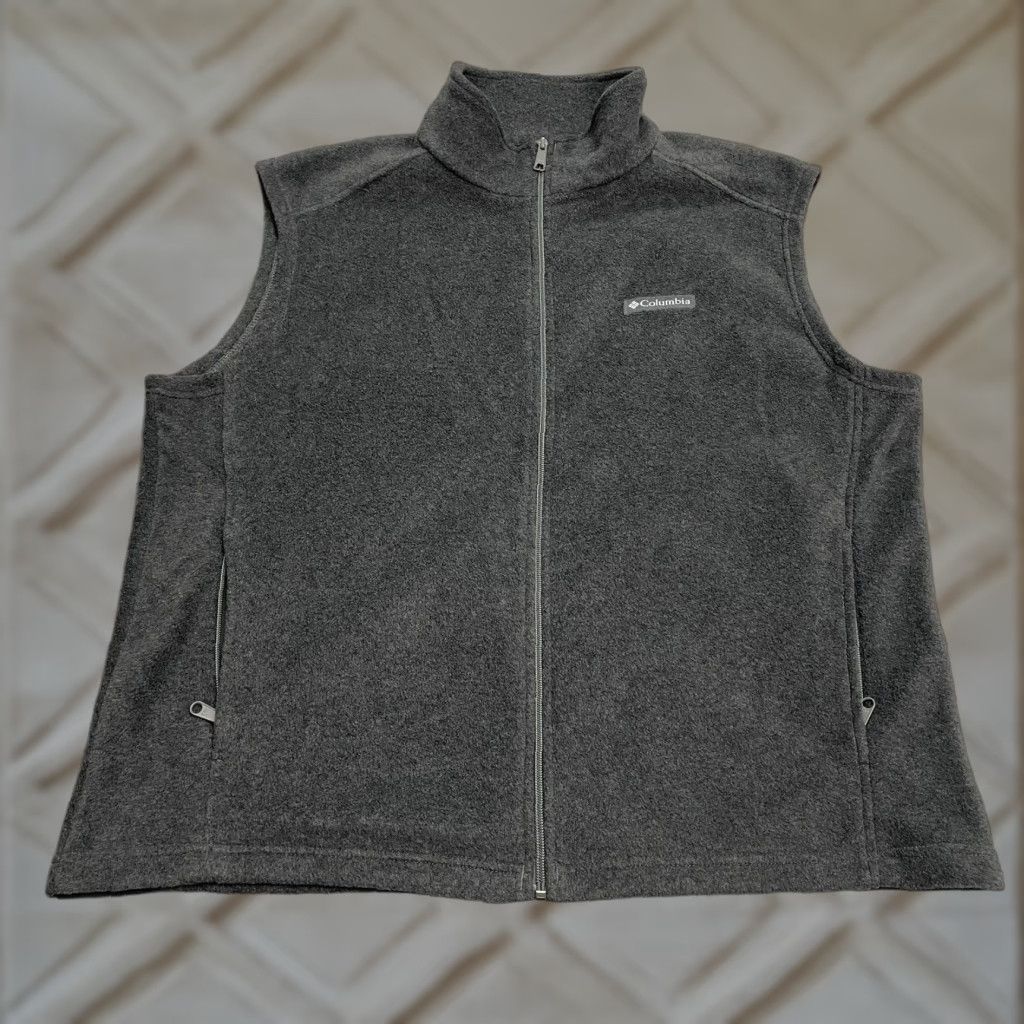 Vintage Columbia Steens Mountain Vest Mens XL Gray Fleece Full Zip Pockets Outdoor Jacket/Coat Style Regular Outdoor Gear Size US XL / EU 56 / 4 - 1 Thumbnail