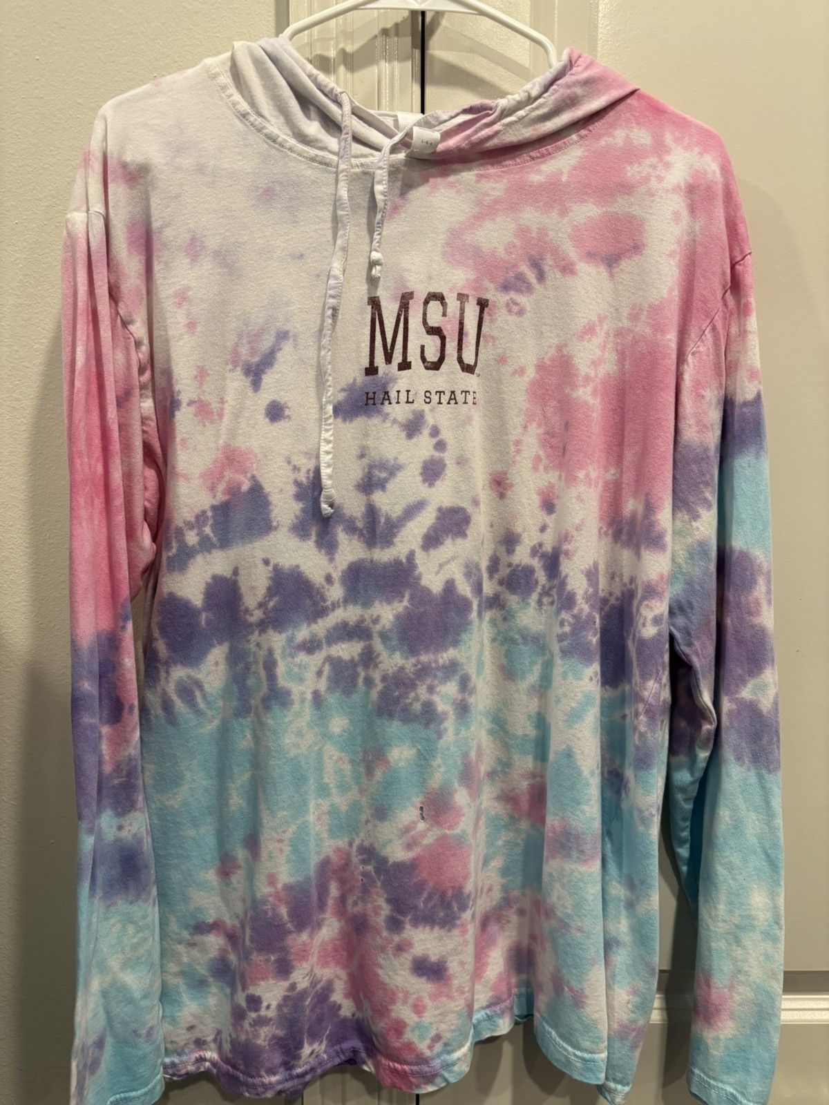 Other Vtg. Southern Collegiate MSU Hail State Tye Dyed LS Hoodie Size US L / EU 52-54 / 3 - 1 Thumbnail