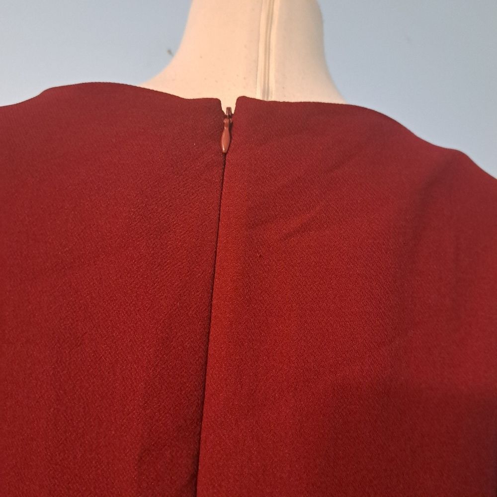 Other Muse Casual Sheath Solid Dress Size 12 Burgundy Size XL / US 12-14 / IT 48-50 - 9 Thumbnail