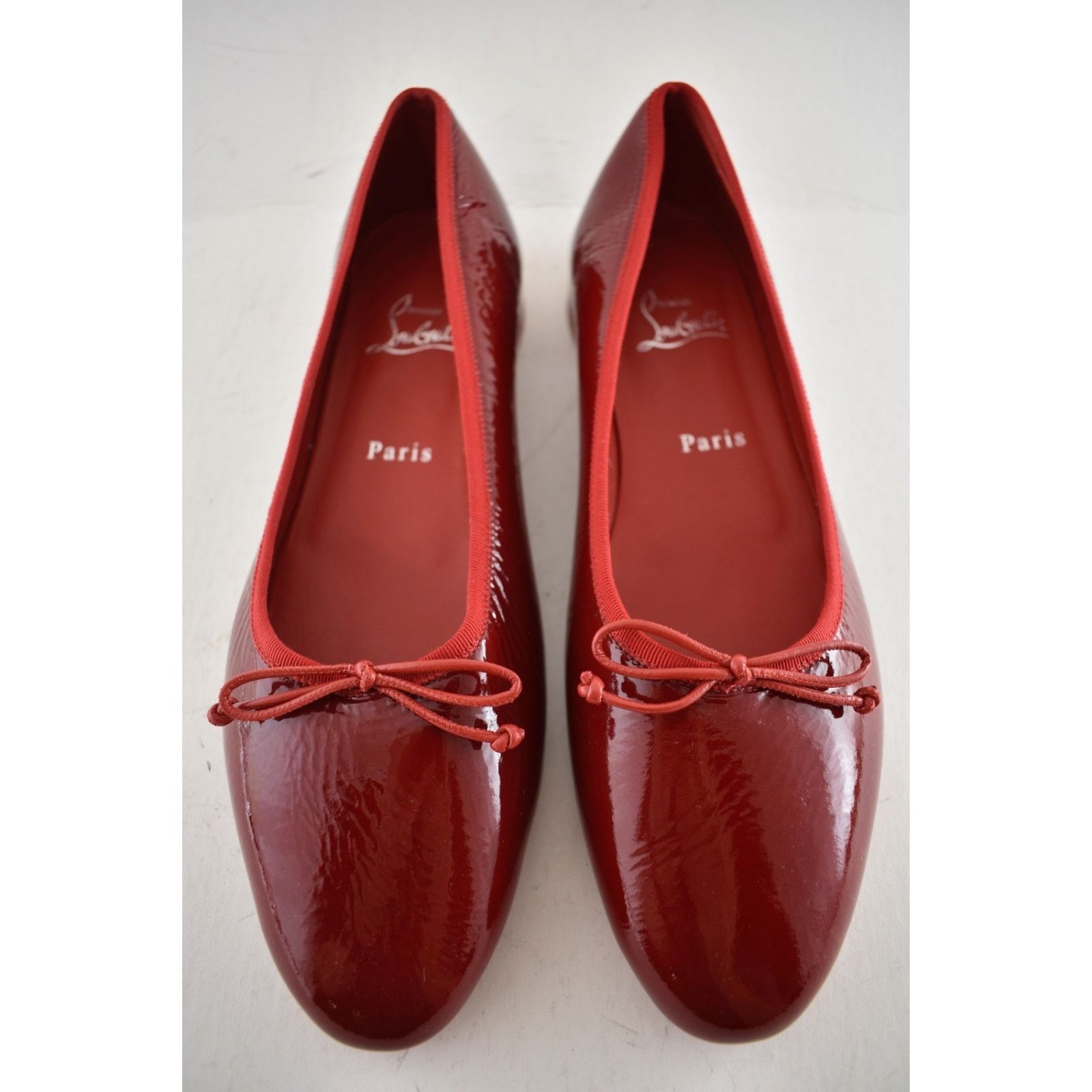 Christian Louboutin Christian Louboutin Sweetie Jane Flat Loubi Red Patent Vog Size US 9 / IT 39 - 6 Thumbnail