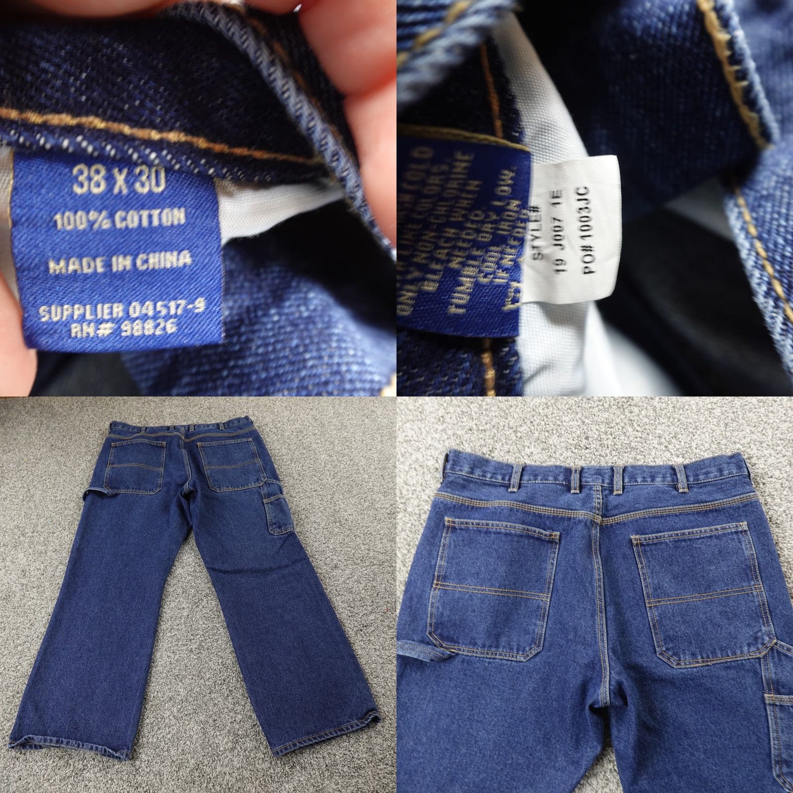 Vintage VTG Big Mac Jeans Mens 38X30 Blue Denim Wide-Leg Baggy Carpenter Skate Work Y2K Size US 38 / EU 54 - 8 Thumbnail
