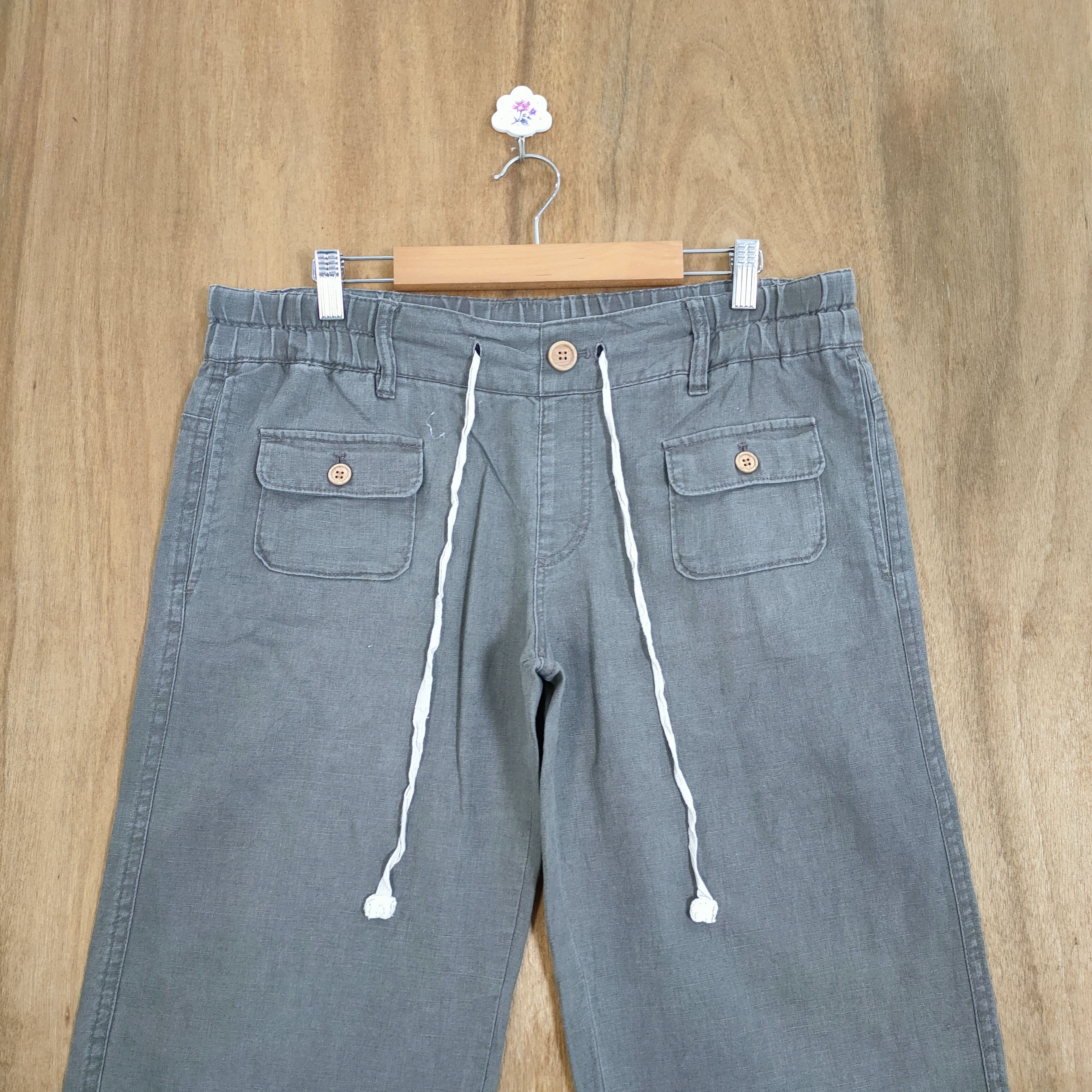 If Six Was Nine × Japanese Brand THEORIA DARK GREY EASY PANTS Size US 34 / EU 50 - 2 Thumbnail