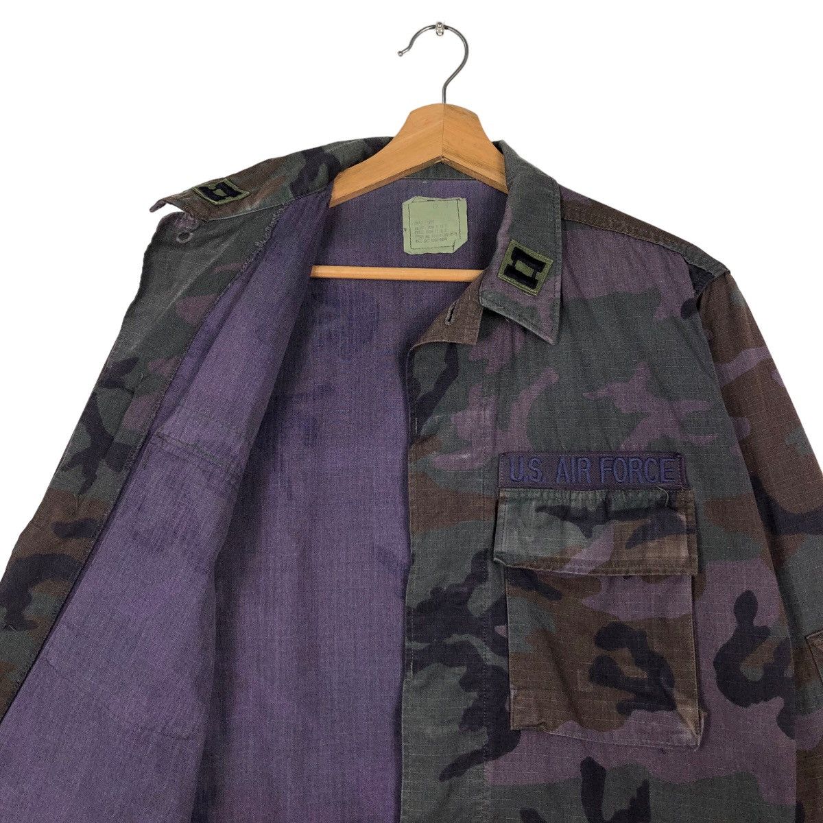 Vintage 🔥Vintage Military US Air Forces Chore Cargo Jacket Pockets Size US S / EU 44-46 / 1 - 12 Thumbnail
