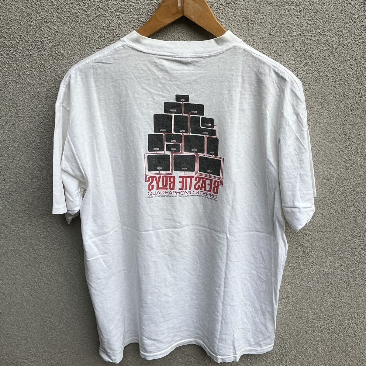 Band Tees Vintage 90s BEASTIE BOYS rap tee quadraphonic stereo Size US L / EU 52-54 / 3 - 3 Thumbnail