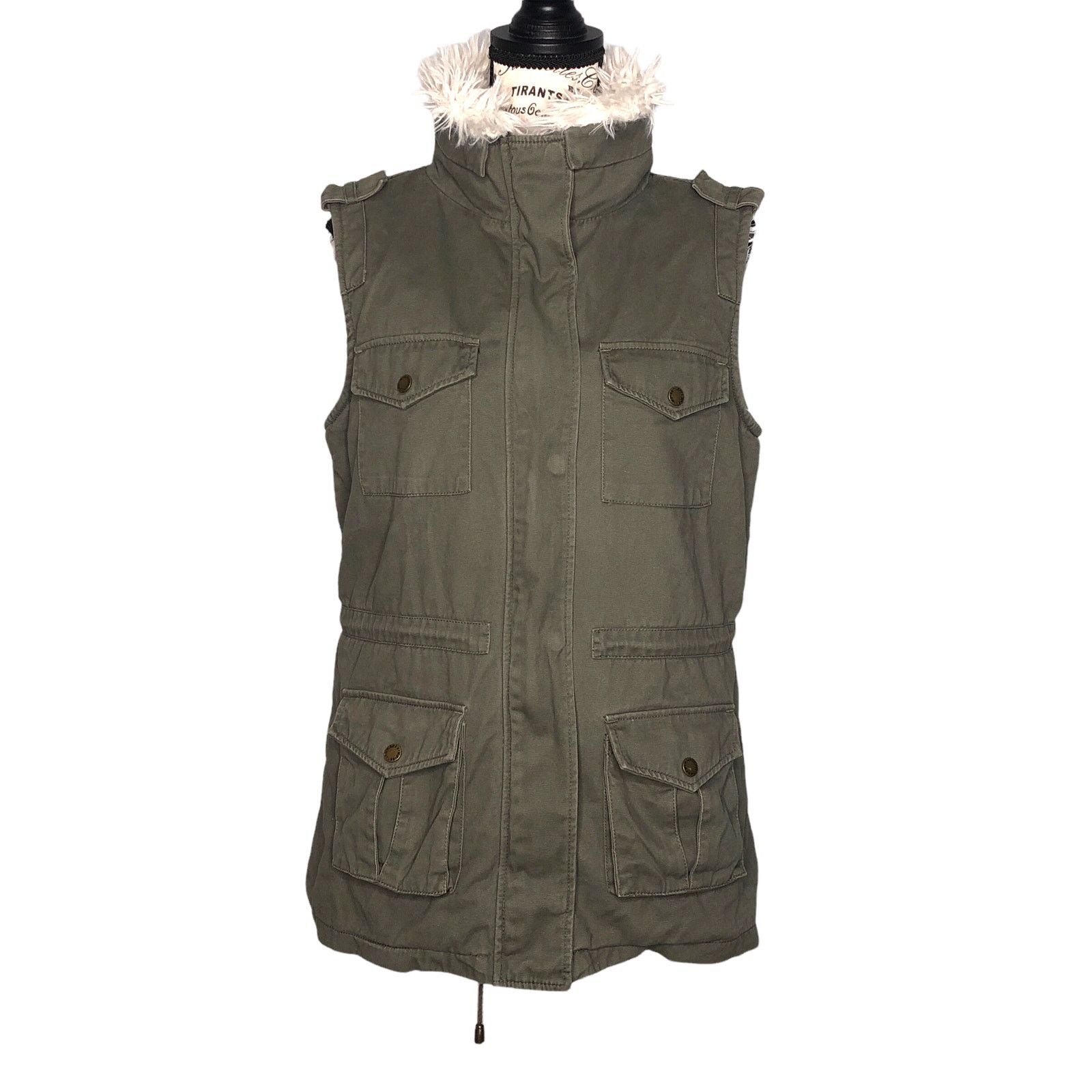Other Tinsel Odensay Cargo Vest - Stitch Fix Sherpa Lined 4 Pocket Size S / US 4 / IT 40 - 1 Thumbnail