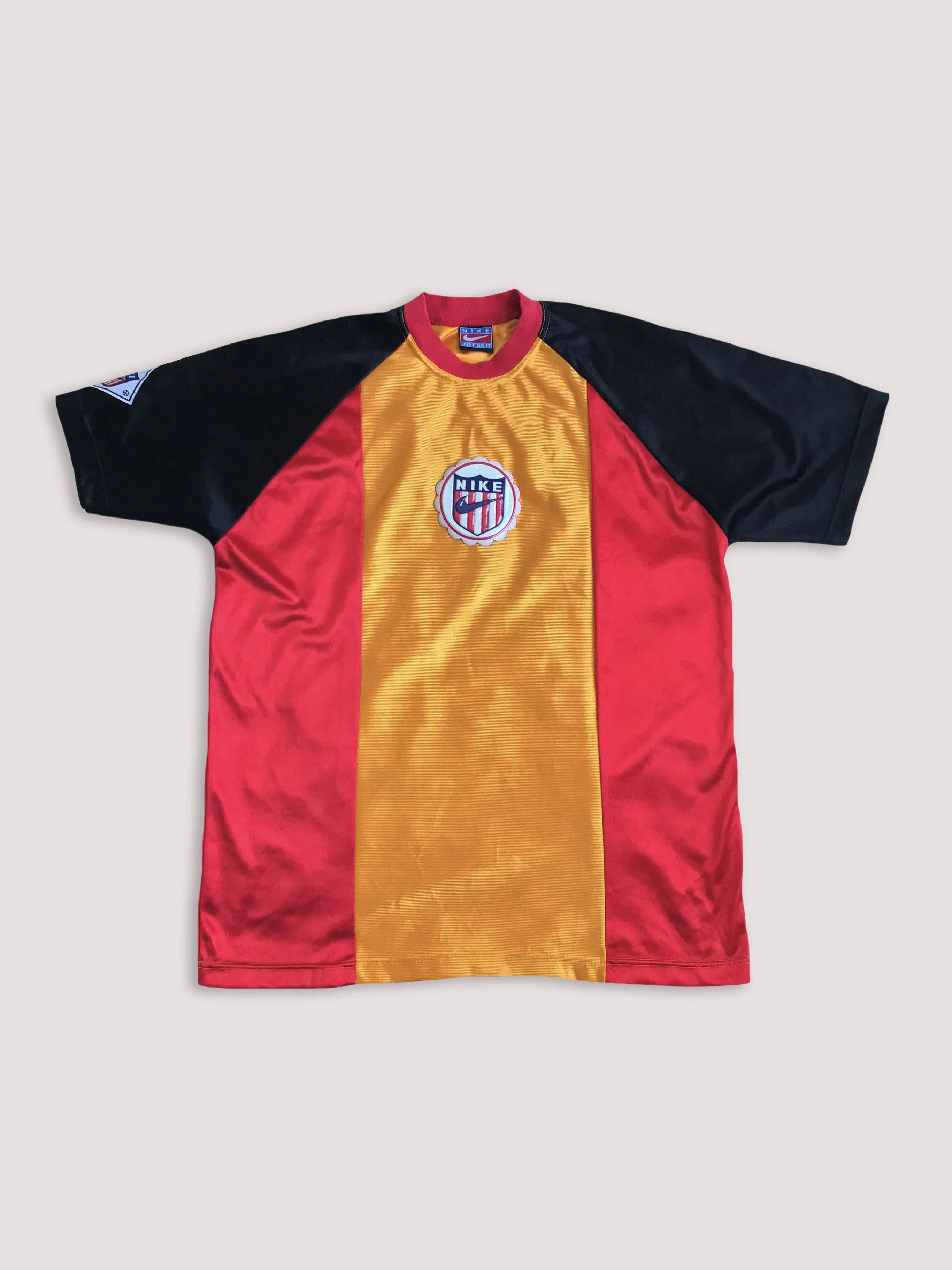 Nike Vintage 90s NIKE Jersey Football Soccer Kit Tricot Striped Size US L / EU 52-54 / 3 - 1 Thumbnail