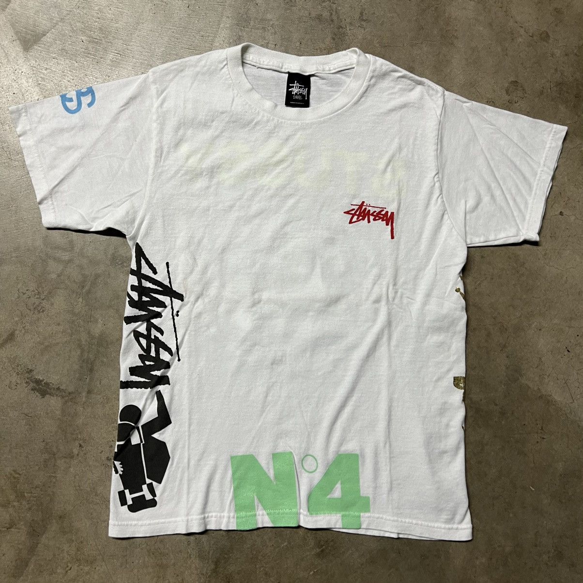 Vintage 2000's Stussy Logo Graphic T-Shirt