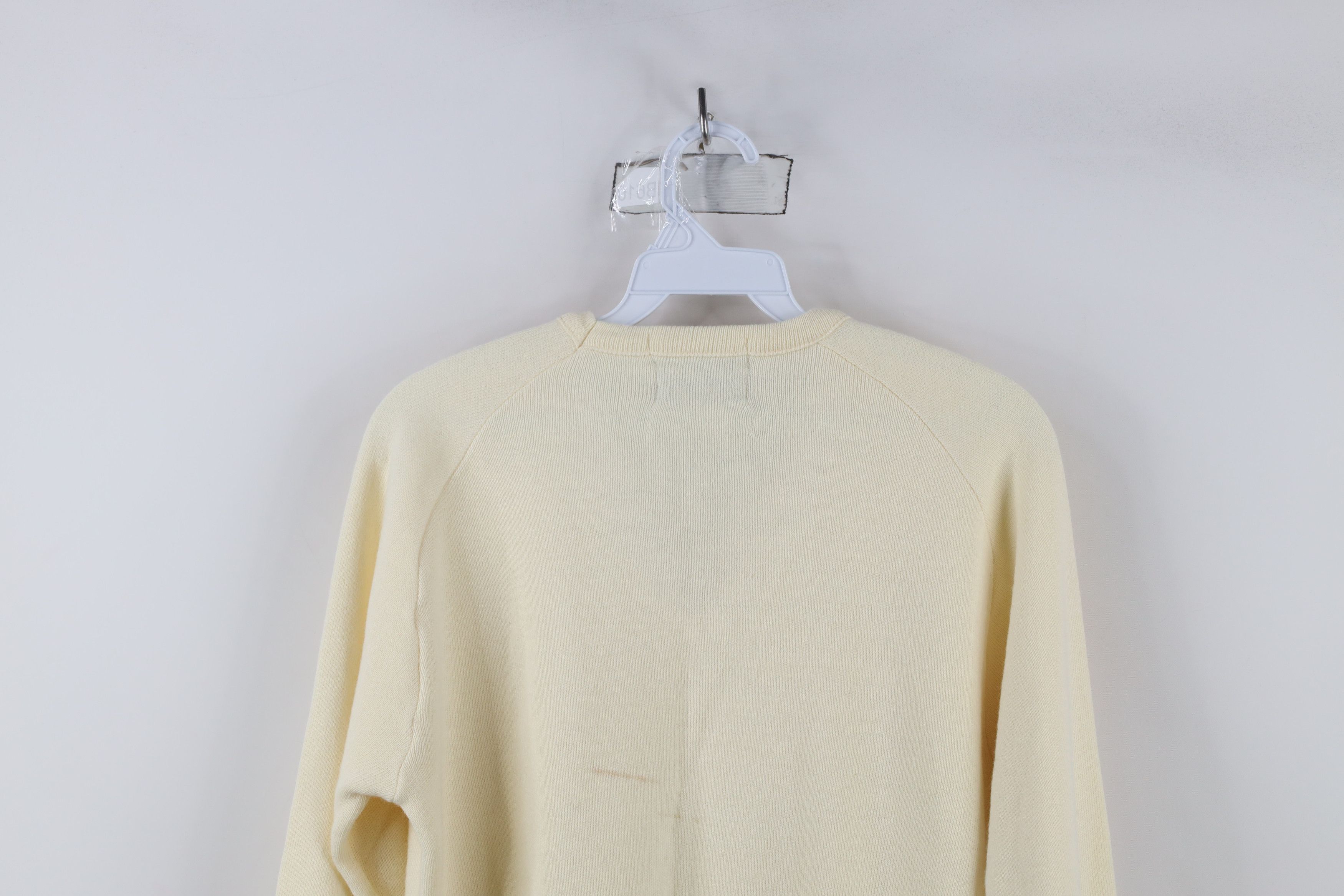 Vintage Vintage 70s Streetwear Feed Farmer Knit Sweater Cream USA Size L / US 10 / IT 46 - 12 Thumbnail