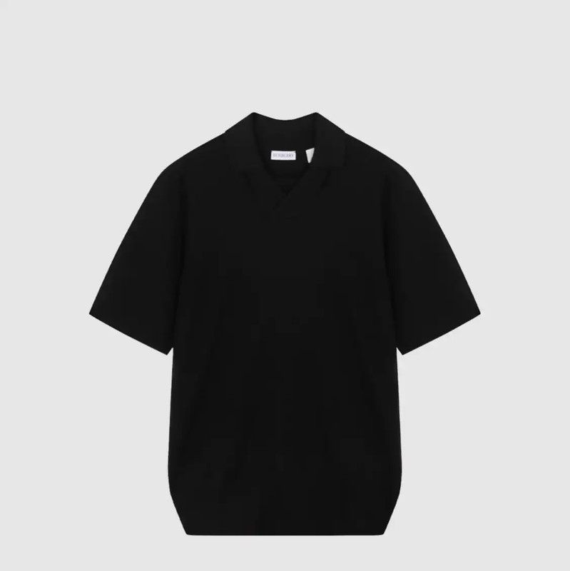 Burberry Burberry Black Wool Short Sleeve T-Shirt Size US L / EU 52-54 / 3 - 1 Thumbnail