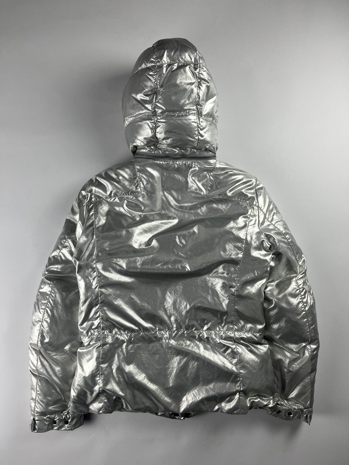 Prada Prada Silver Astro Puffer Jacket FW 2006 Size S / US 4 / IT 40 - 9 Thumbnail