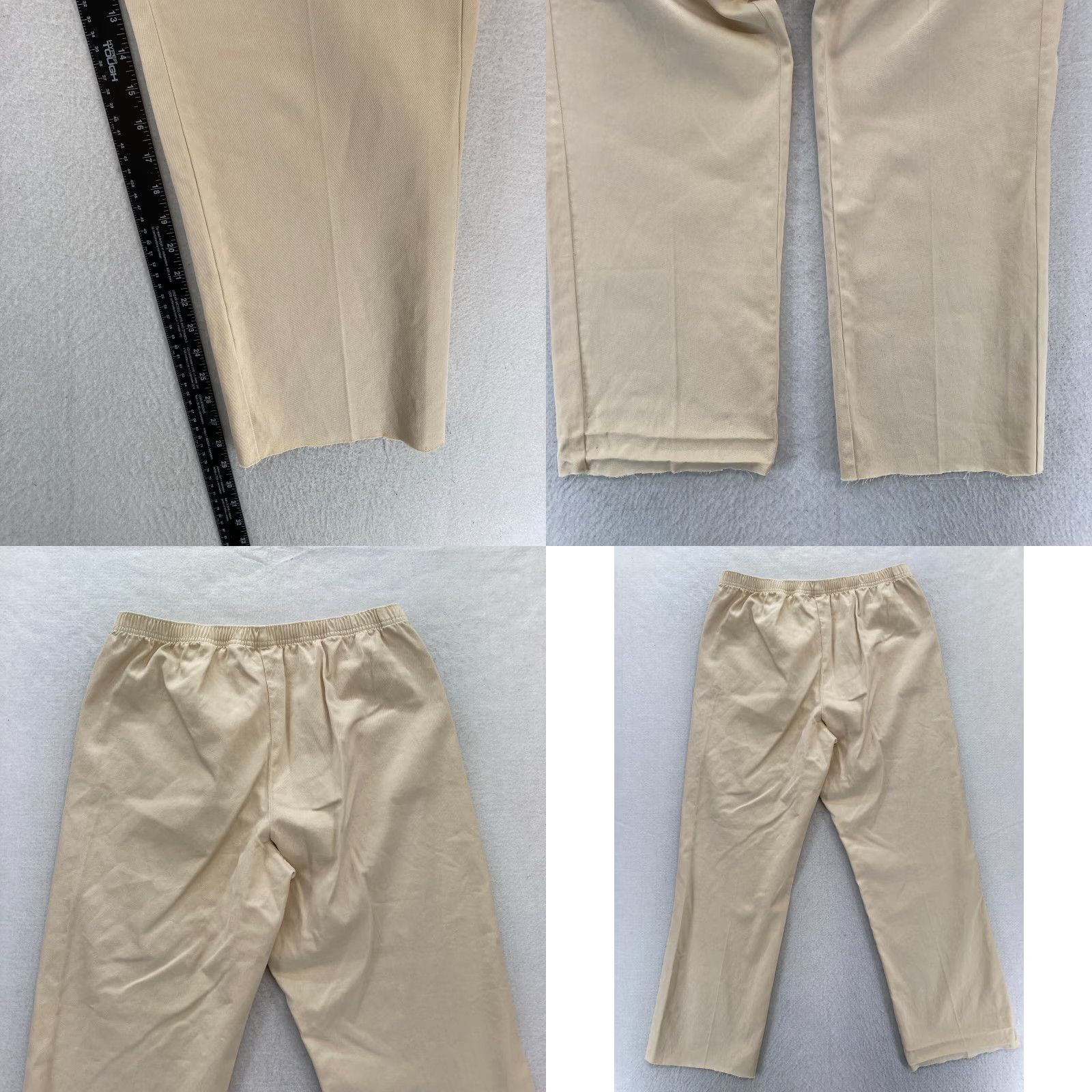 Orvis Orvis Pants Women's Medium Beige Sandwashed Twill Straight Leg Unhemmed NWT Size 32" / US 10 / IT 46 - 8 Thumbnail