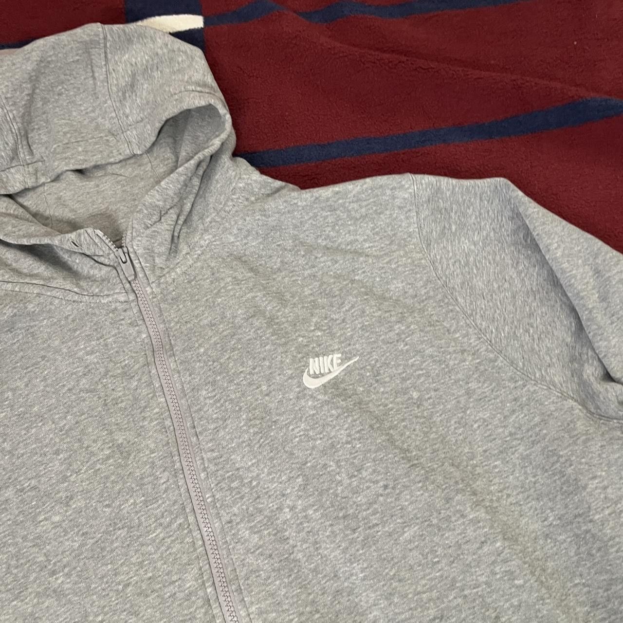 Nike Nike Hoodie Gray Full Zip Fleece Sweatshirt Casual Mens 3XL Size US XXL / EU 58 / 5 - 3 Thumbnail