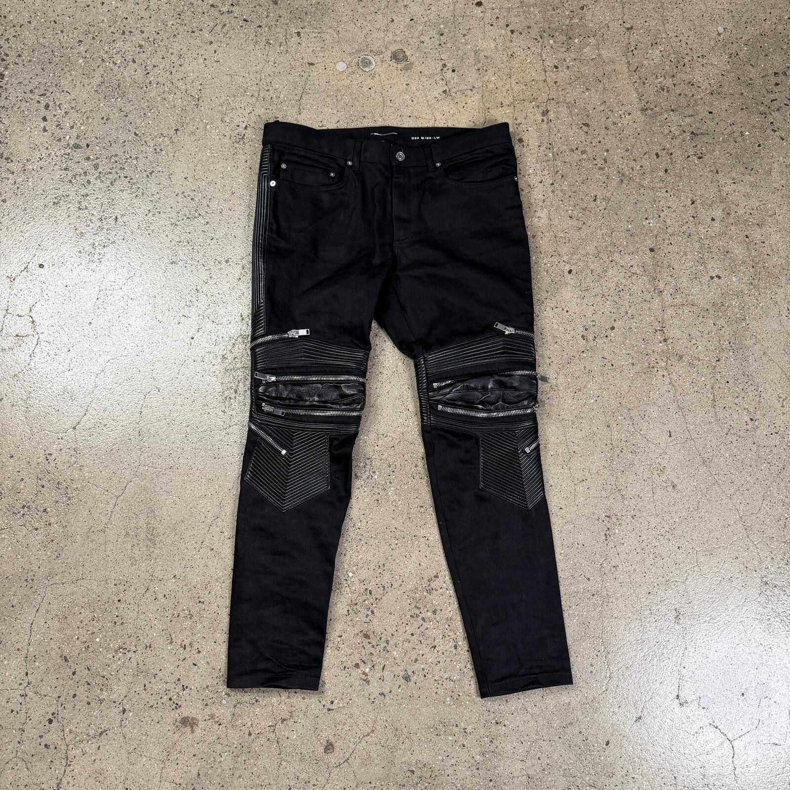 Saint Laurent Paris SLP Zipped Biker Jeans | Grailed