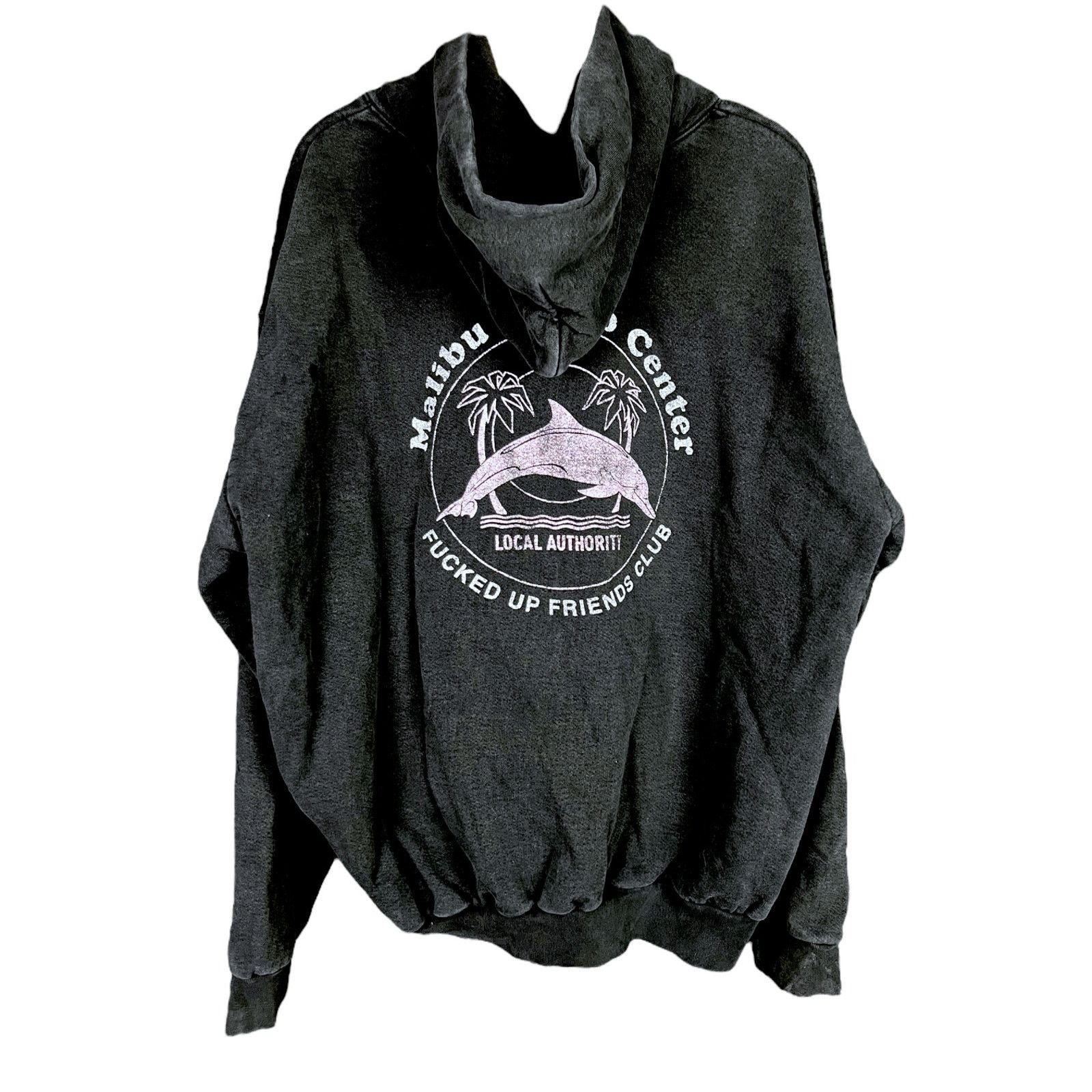 Local Authority Local Authority Mens XXL Malibu Rehab Center Dolphin Hoodie Size US XXL / EU 58 / 5 - 3 Thumbnail