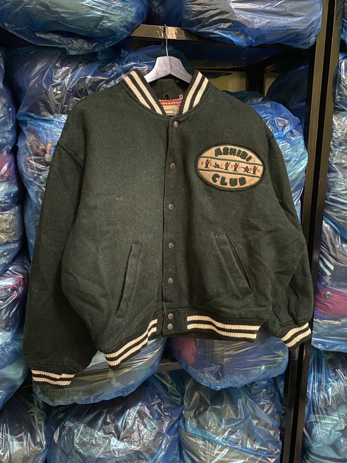 Vintage VINTAGE 80S GUASIMODE ACHIBI CLUB WOOL VARSITY JACKET Size US M / EU 48-50 / 2 - 3 Thumbnail