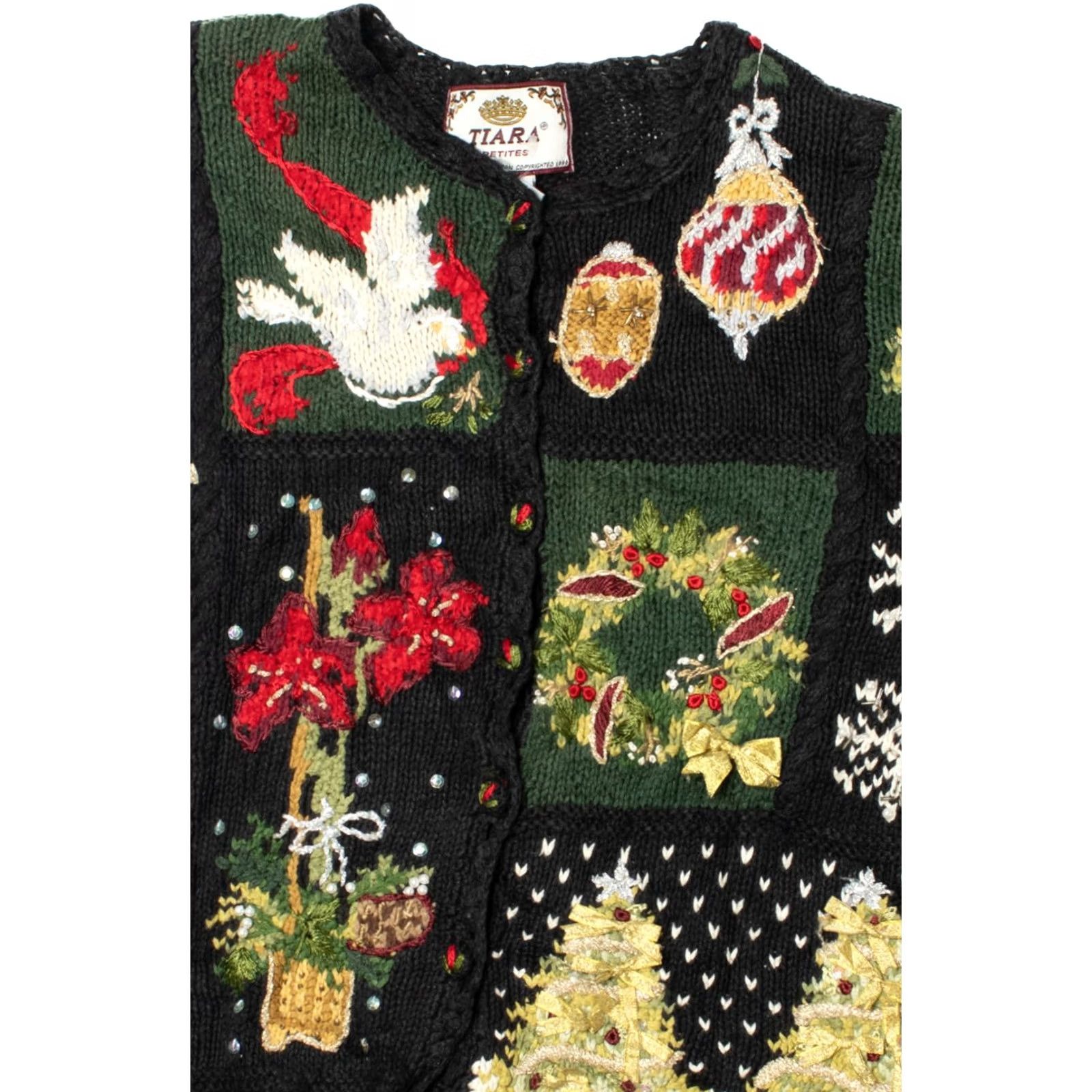 Vintage VINTAGE Ugly Christmas Sweater Shirt Medium Tiara Petites Ragstock 61739 Ramie Cotton Men’s/Women’s? Size M / US 6-8 / IT 42-44 - 3 Thumbnail