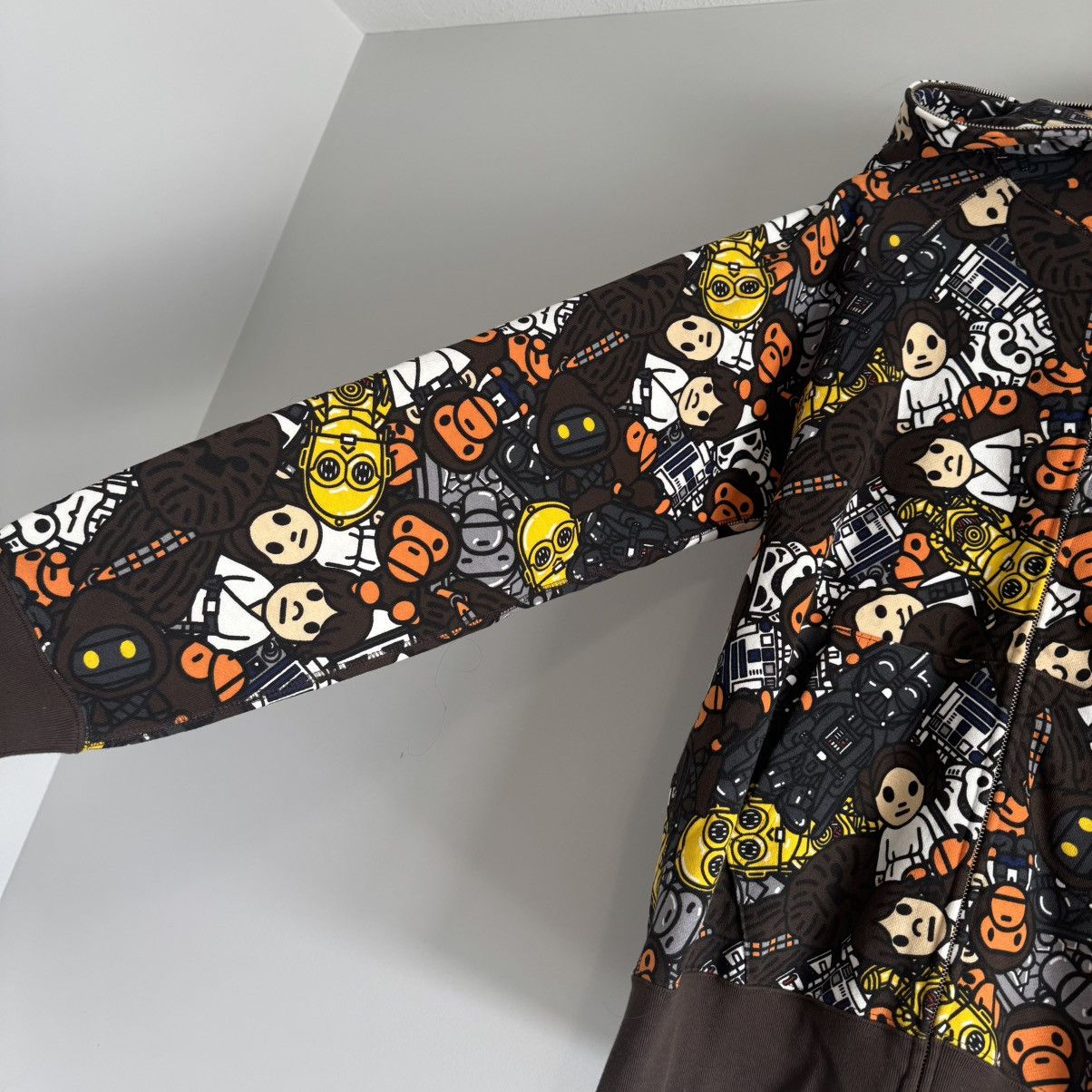 Bape × Star Wars Bape Star Wars Full Zip Up Hoodie Size US L / EU 52-54 / 3 - 5 Thumbnail
