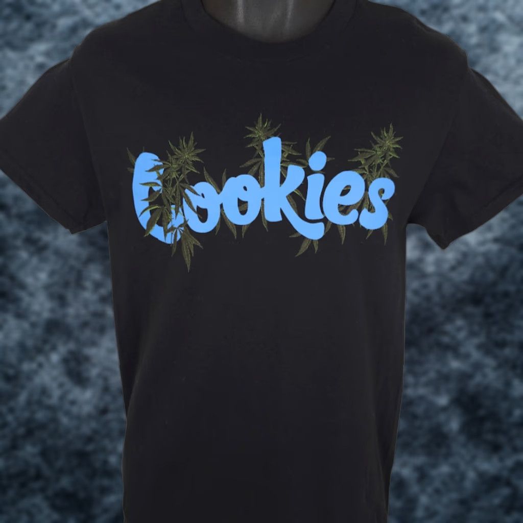 Vintage Cookies T Shirt Men Small Black Cannabis Weed Marijuana Hemp Plant Size US S / EU 44-46 / 1 - 1 Thumbnail