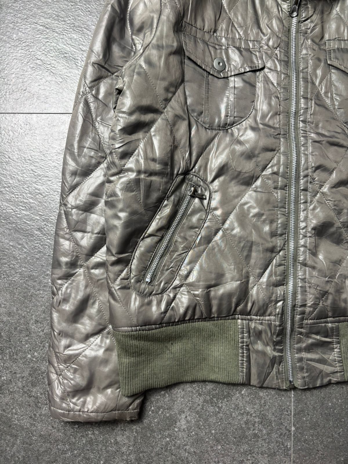 Japanese Brand 2000s Duralumin Military Multipocket Riders Fur Jacket Size US L / EU 52-54 / 3 - 3 Thumbnail