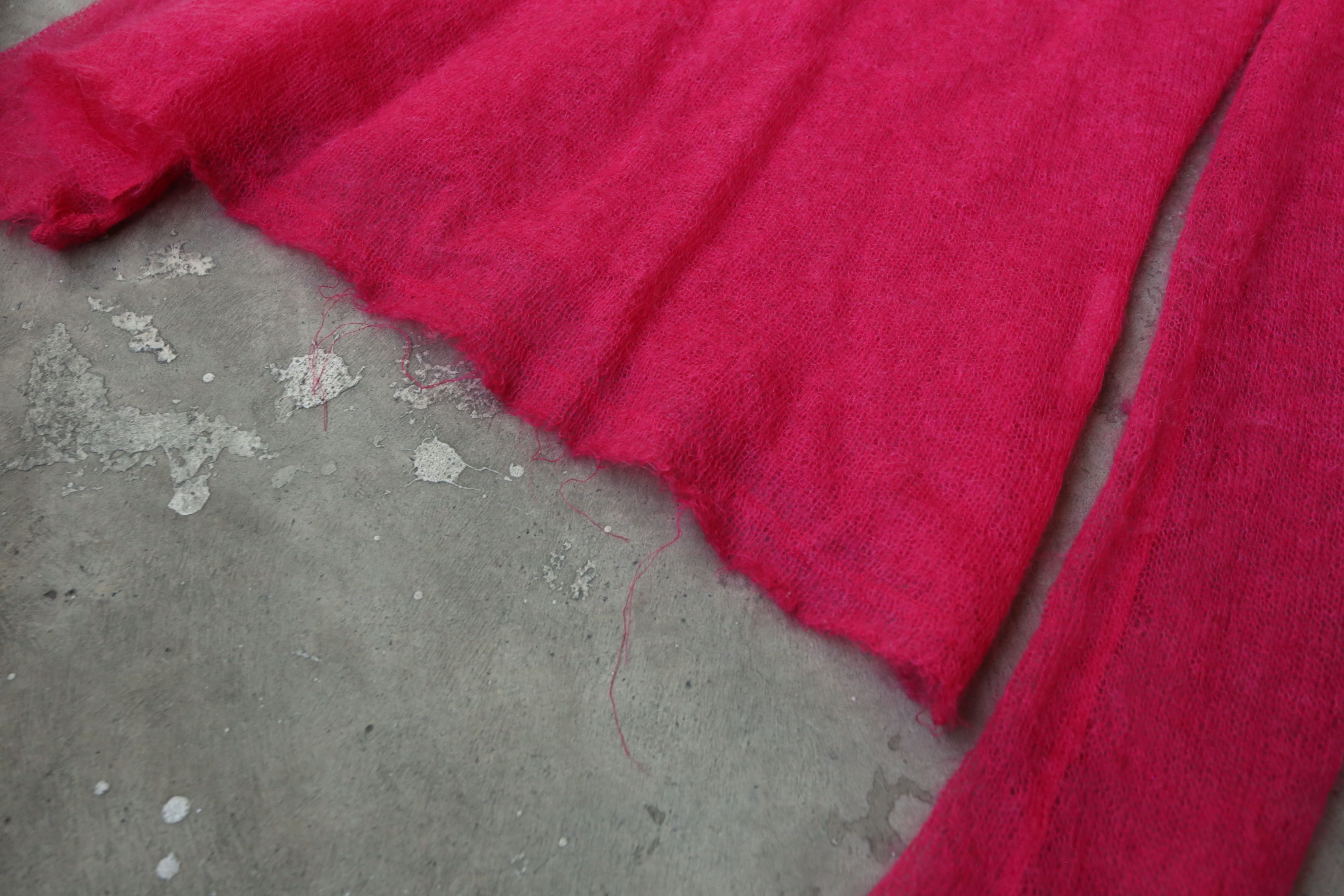Comme des Garcons Junya Watanabe - F/W 04 - Mohair Polo Longsleeves Size US S / EU 44-46 / 1 - 5 Thumbnail