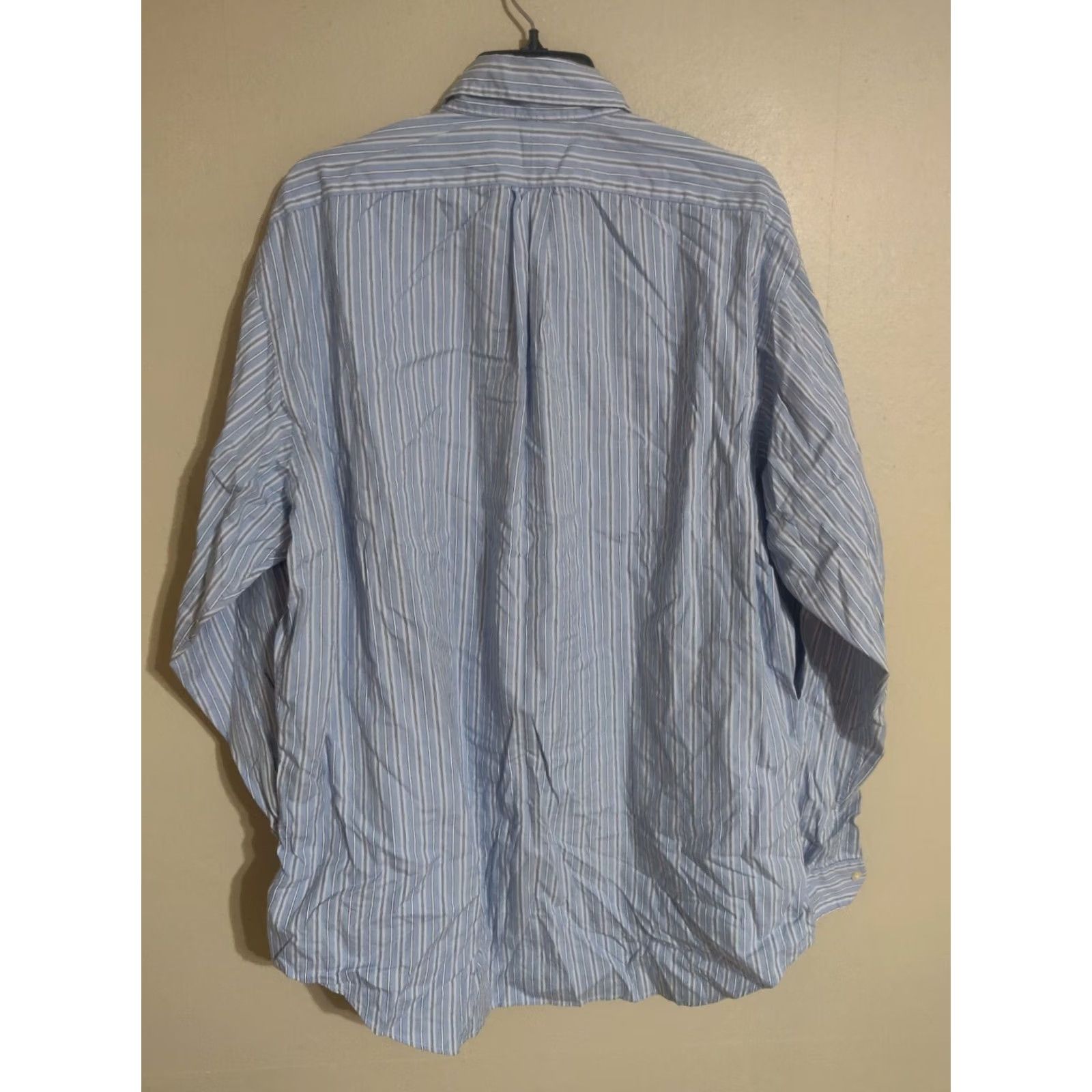 Polo Ralph Lauren Polo Ralph Lauren Yarmouth Blue Stripes L/S Button Down Shirt Men's 17 36/37 Size US XL / EU 56 / 4 - 4 Thumbnail