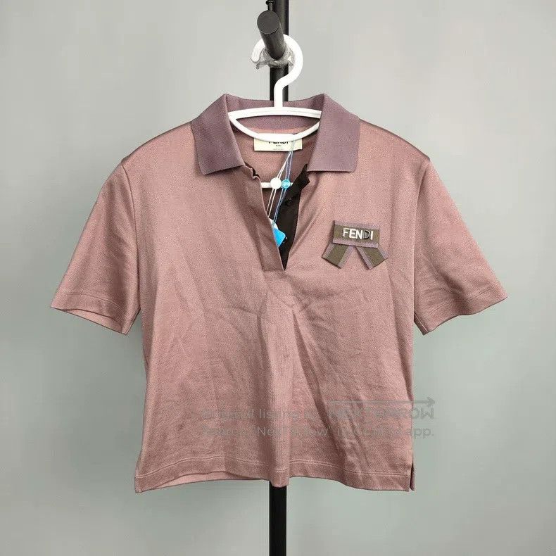 Fendi Fendi Polyester Short Sleeve Shirt, Lilac Size XS / US 0-2 / IT 36-38 - 1 Thumbnail