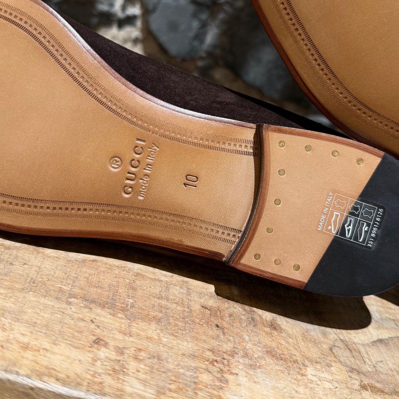 Gucci Gucci Brown Luxury Suede GG Horsebit Accent Jordy Loafers Size US 11 / EU 44 - 8 Thumbnail