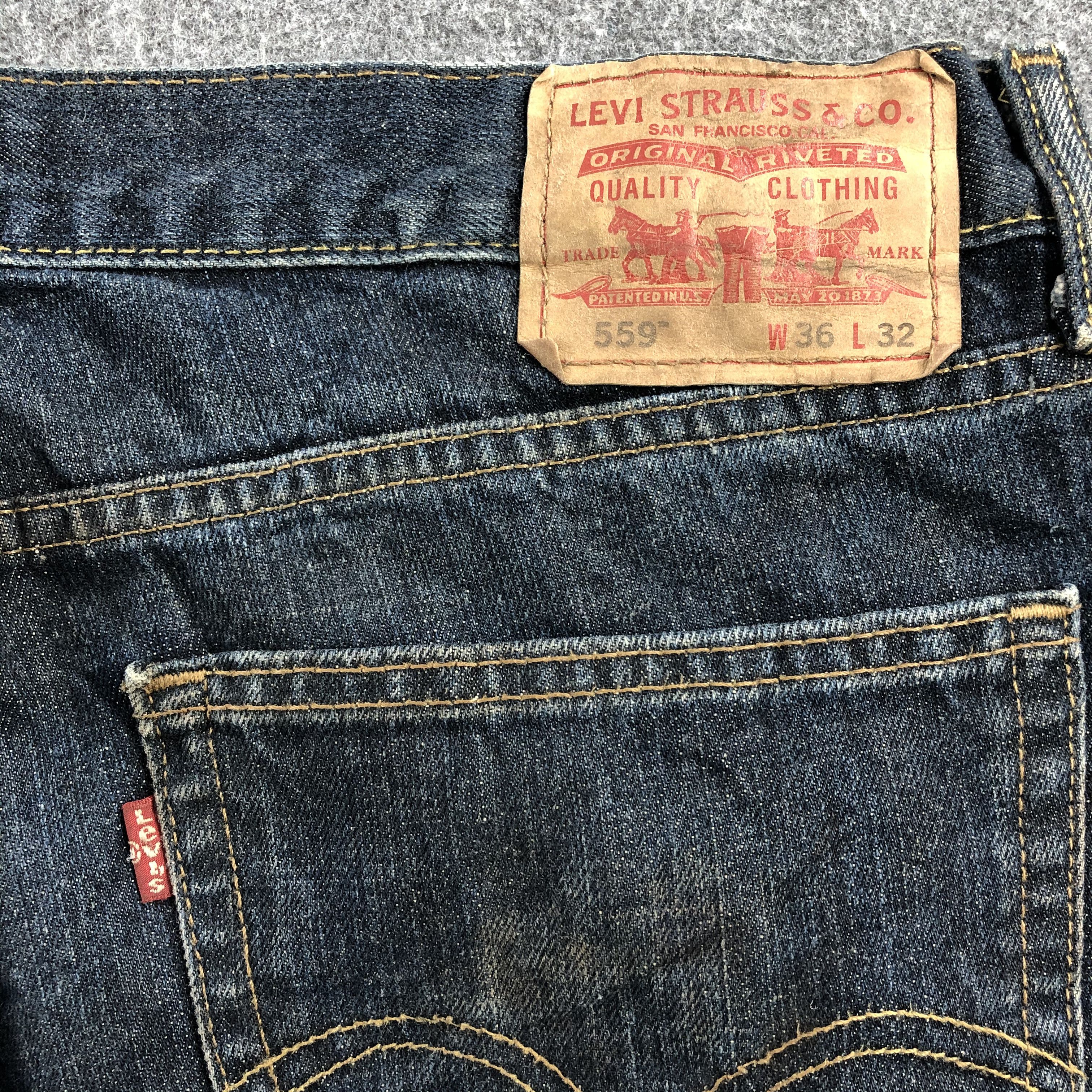 Levi's Vintage Levis 559 Jeans Straight Denim KJ552 Size US 36 / EU 52 - 5 Thumbnail