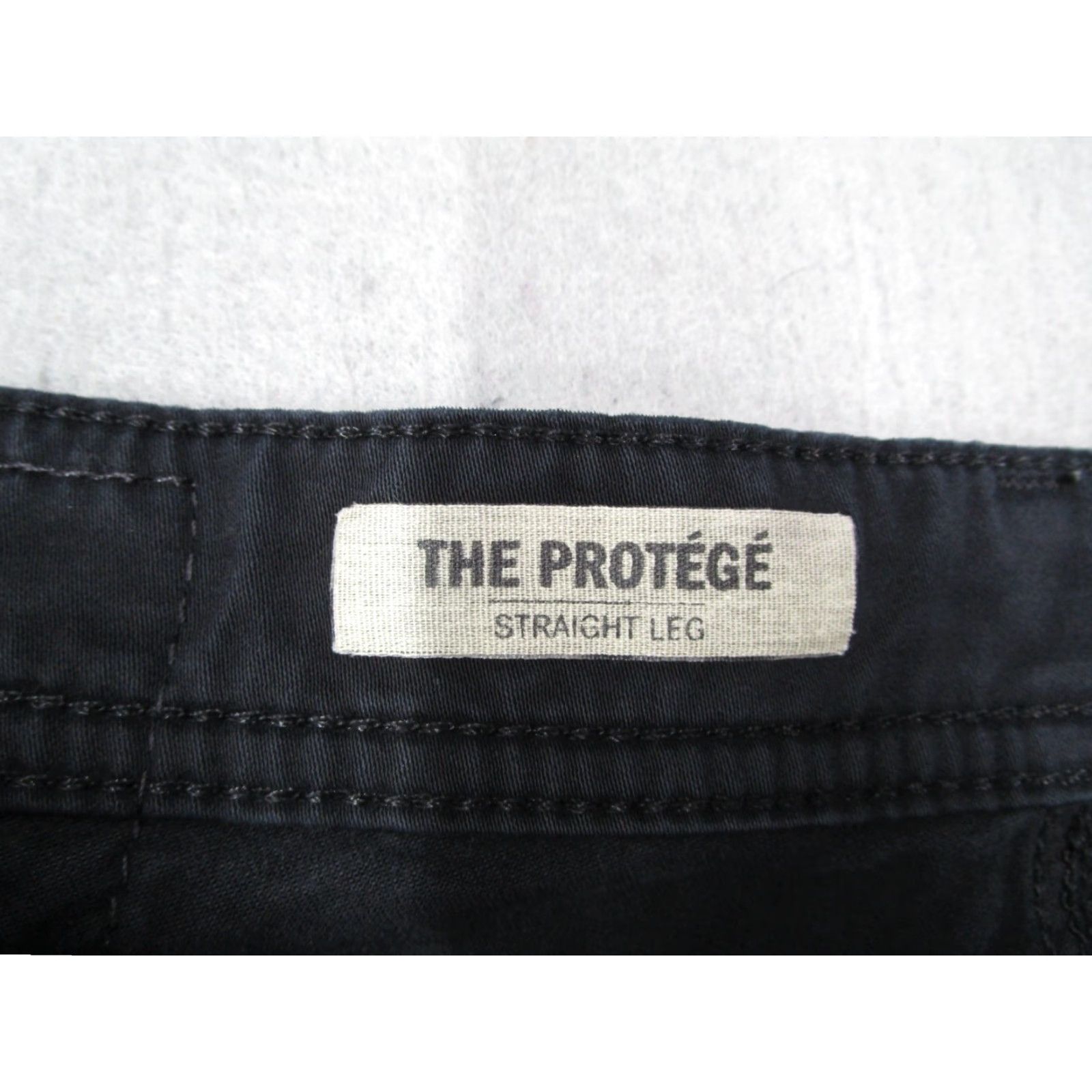 Denime ADRIANO GOLDSCHMIED Jeans Mens 34 Black PROTEGE Straight Leg Denim Work 34x34* Size US 34 / EU 50 - 3 Thumbnail