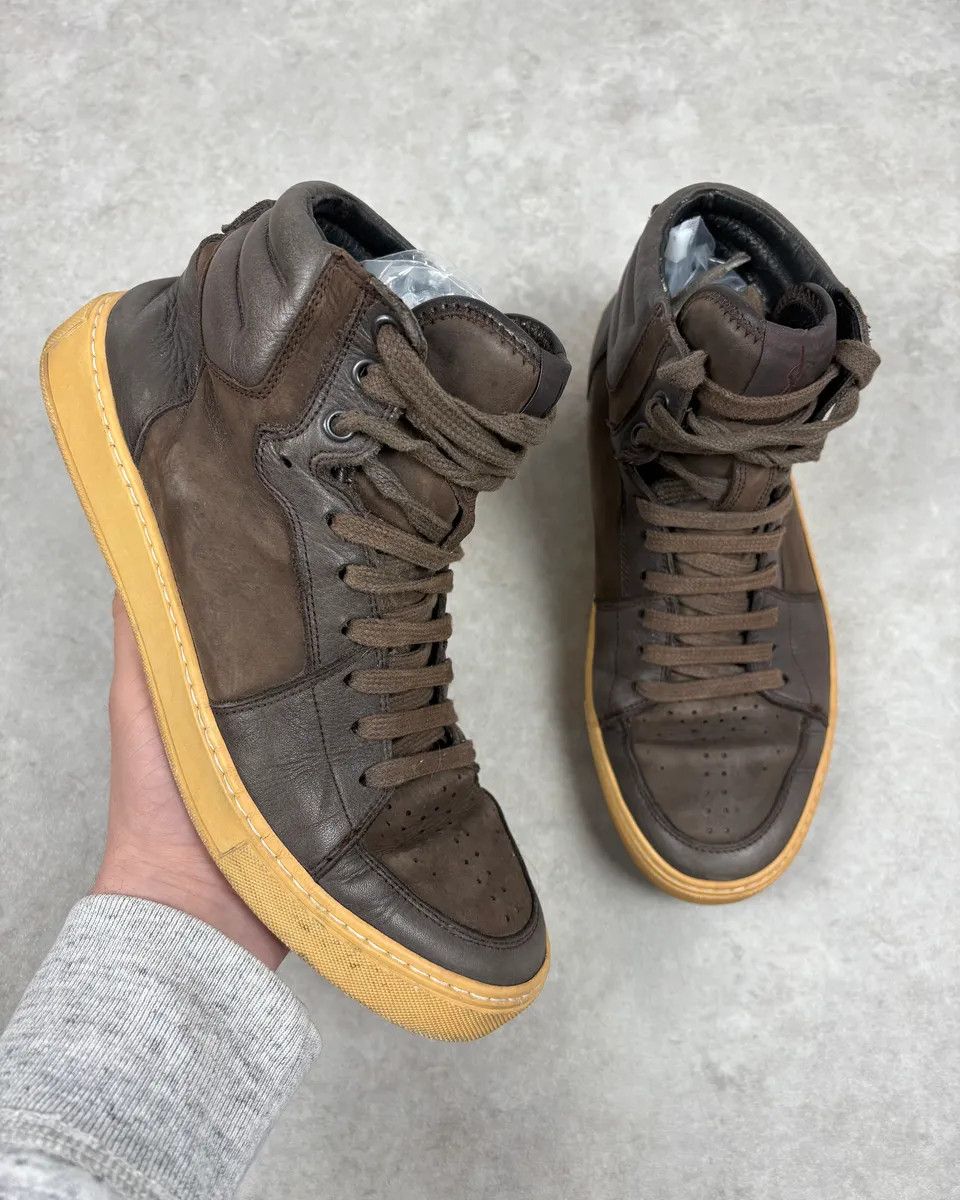 Yves Saint Laurent Saint Laurent mens high top embroidered logo