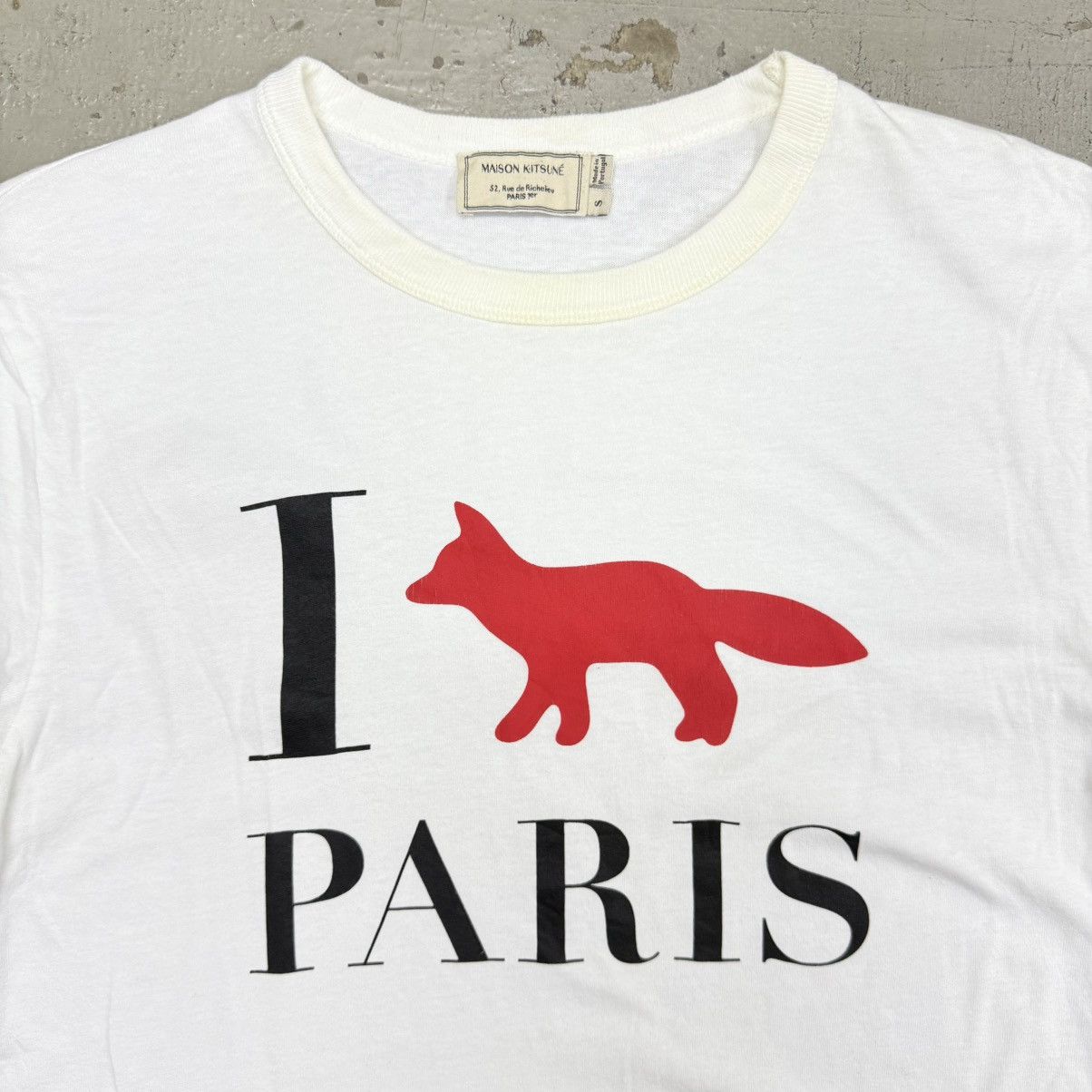 Maison Kitsune Maison Kitsune I Love Paris Tee Size US S / EU 44-46 / 1 - 2 Thumbnail