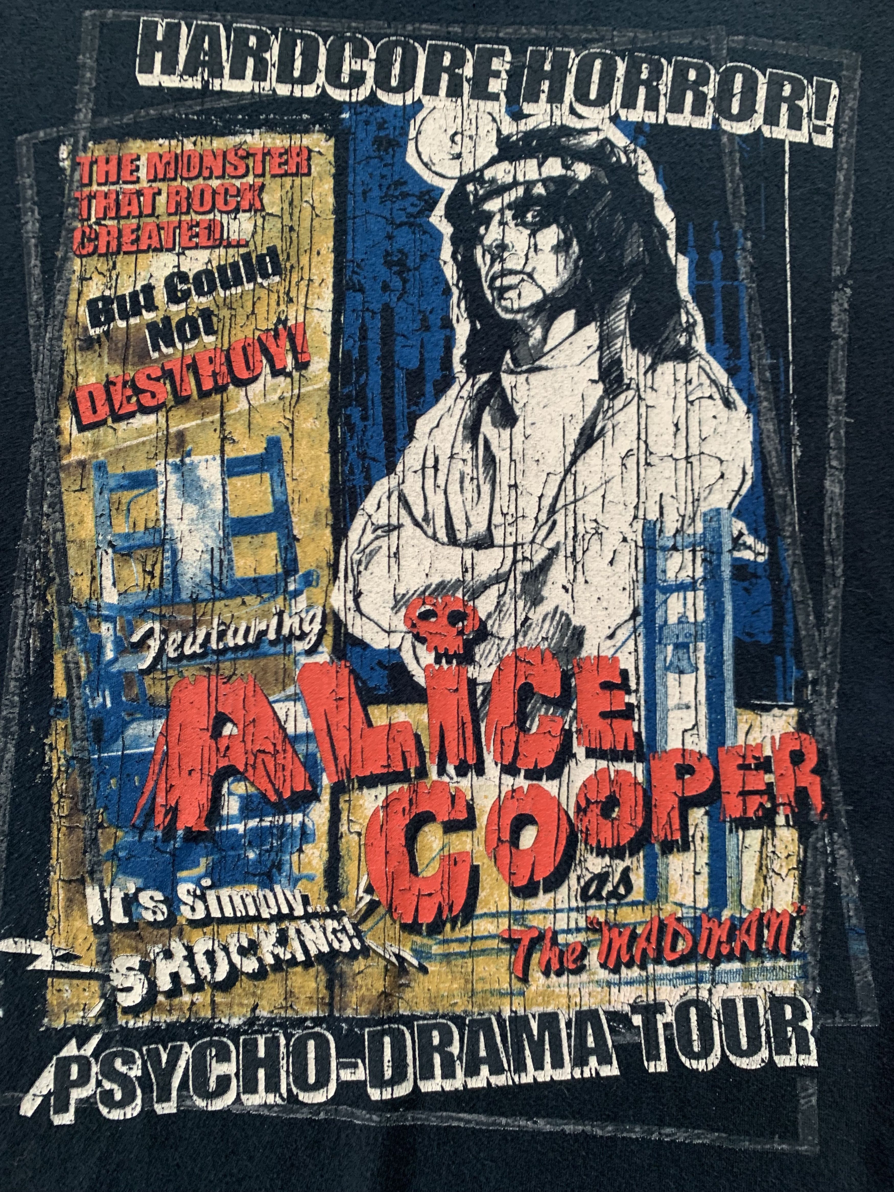 Band Tees Alice Cooper Psycho Drama Tour 2007 Cotton T Shirt Size US L / EU 52-54 / 3 - 3 Thumbnail