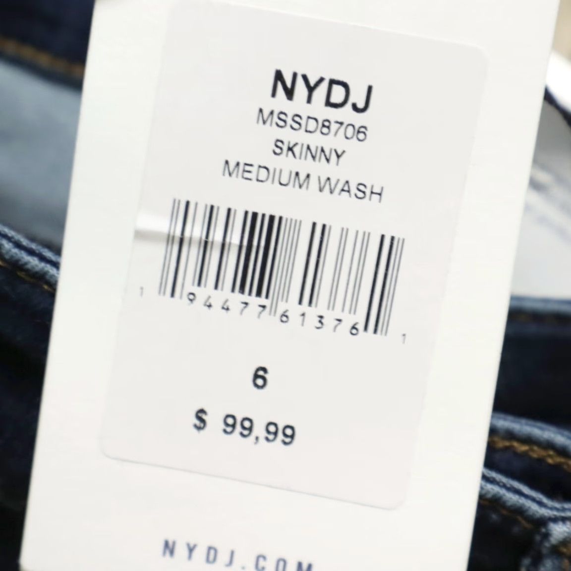 NYDJ NYDJ Jeans Blue Women's 6 Skinny Stretch Medium Wash Denim Pants Shirt? Size 28" / US 6 / IT 42 - 5 Thumbnail