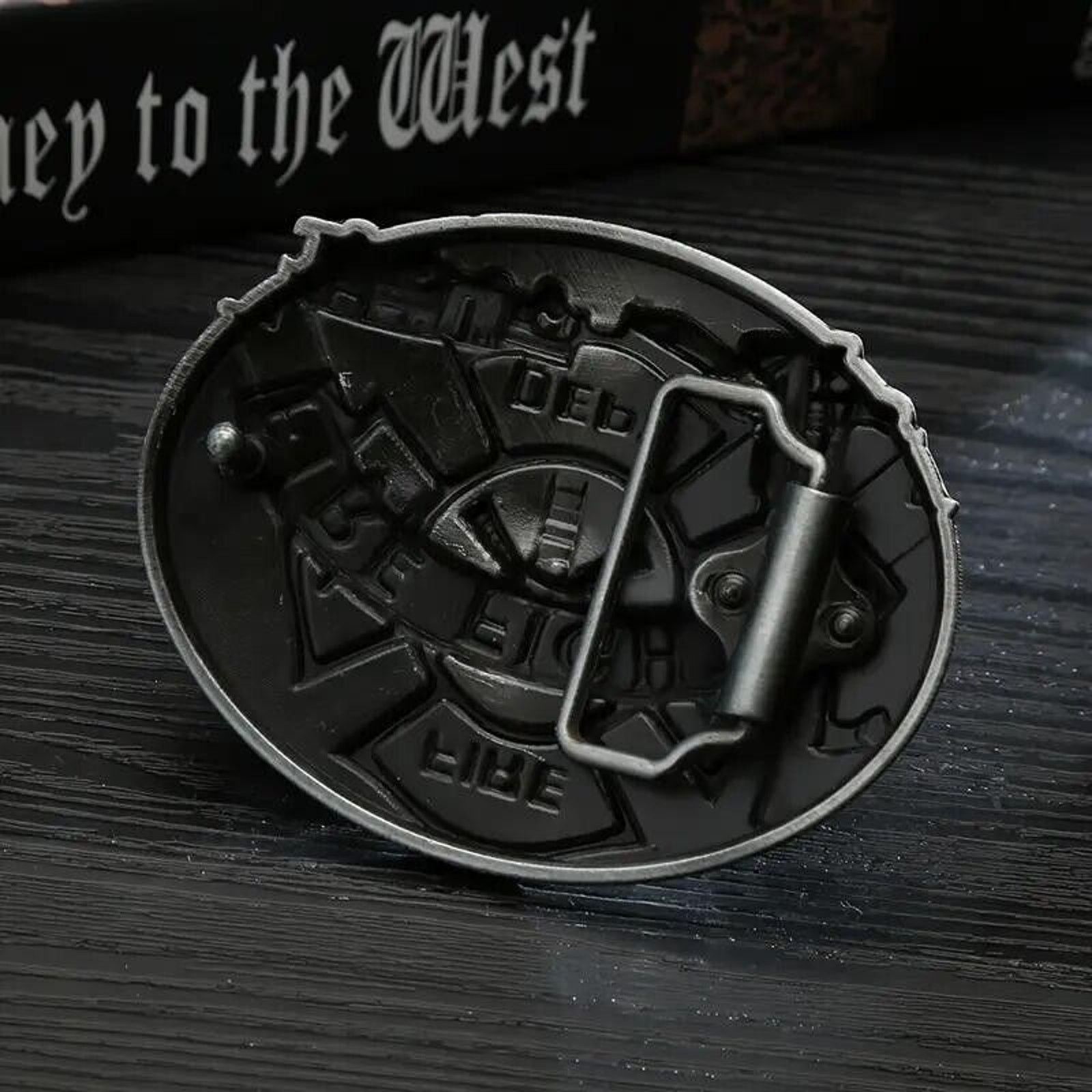 Other Fire Department Men's Cowboy Belt Buckle • Fireman Size ONE SIZE - 5 Thumbnail