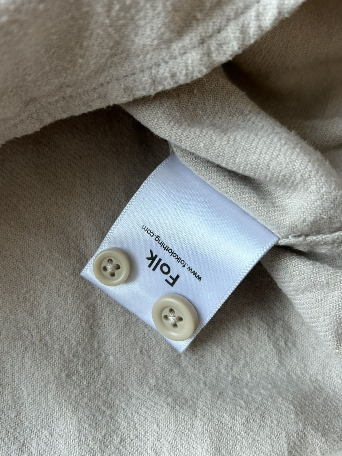 Folk Vintage flannel shirt Folk medium beige Size US M / EU 48-50 / 2 - 4 Thumbnail