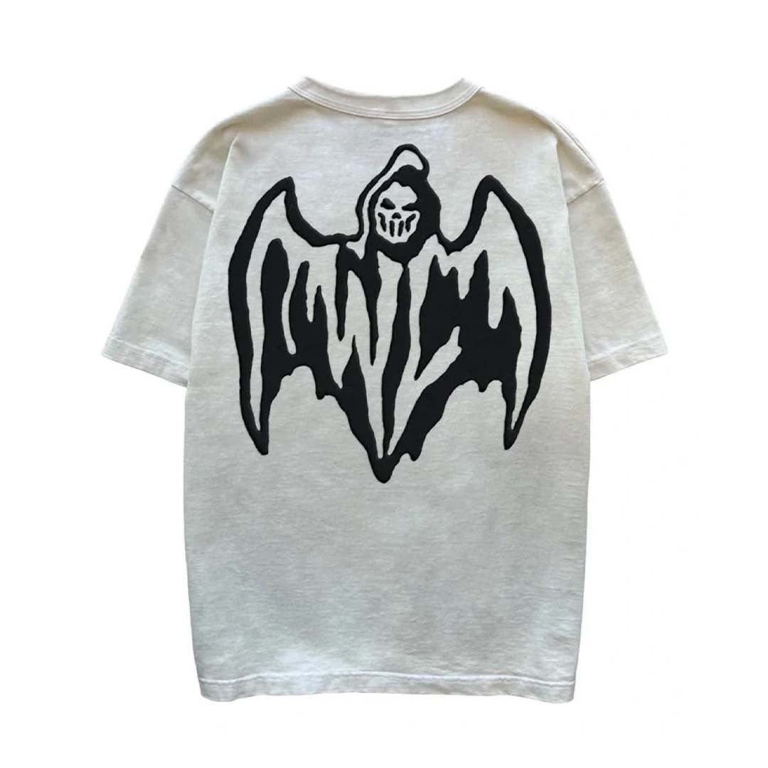 Bat Logo Tofu Cream/Black Tee