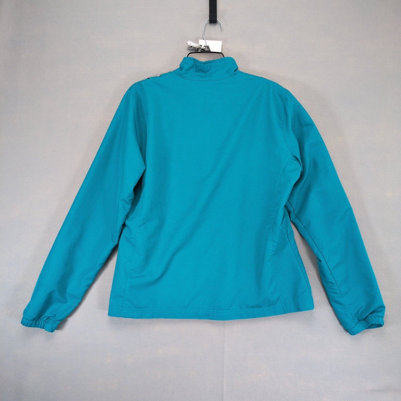 Reebok Reebok Women's L Teal Blue Track Jacket, Sportswear Athletic Size L / US 10 / IT 46 - 2 Thumbnail