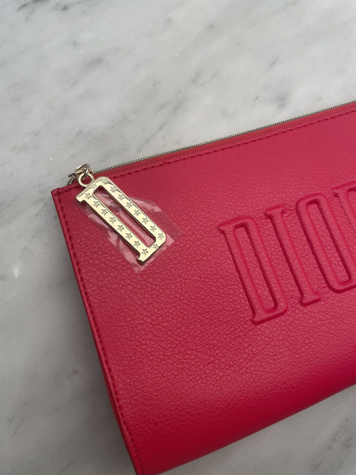 Dior Red leather Dior cosmetic bag pouch parfums beauty Size ONE SIZE - 3 Thumbnail