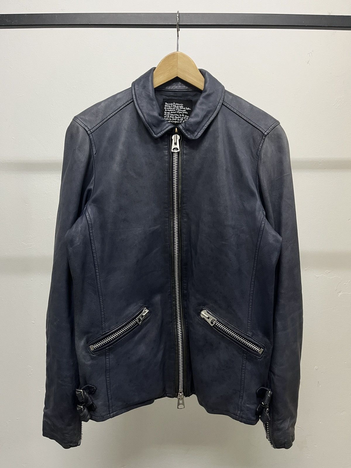 KMRii Nano Universe Archive Goat Leather Biker Jacket Punk Size US M / EU 48-50 / 2 - 2 Thumbnail