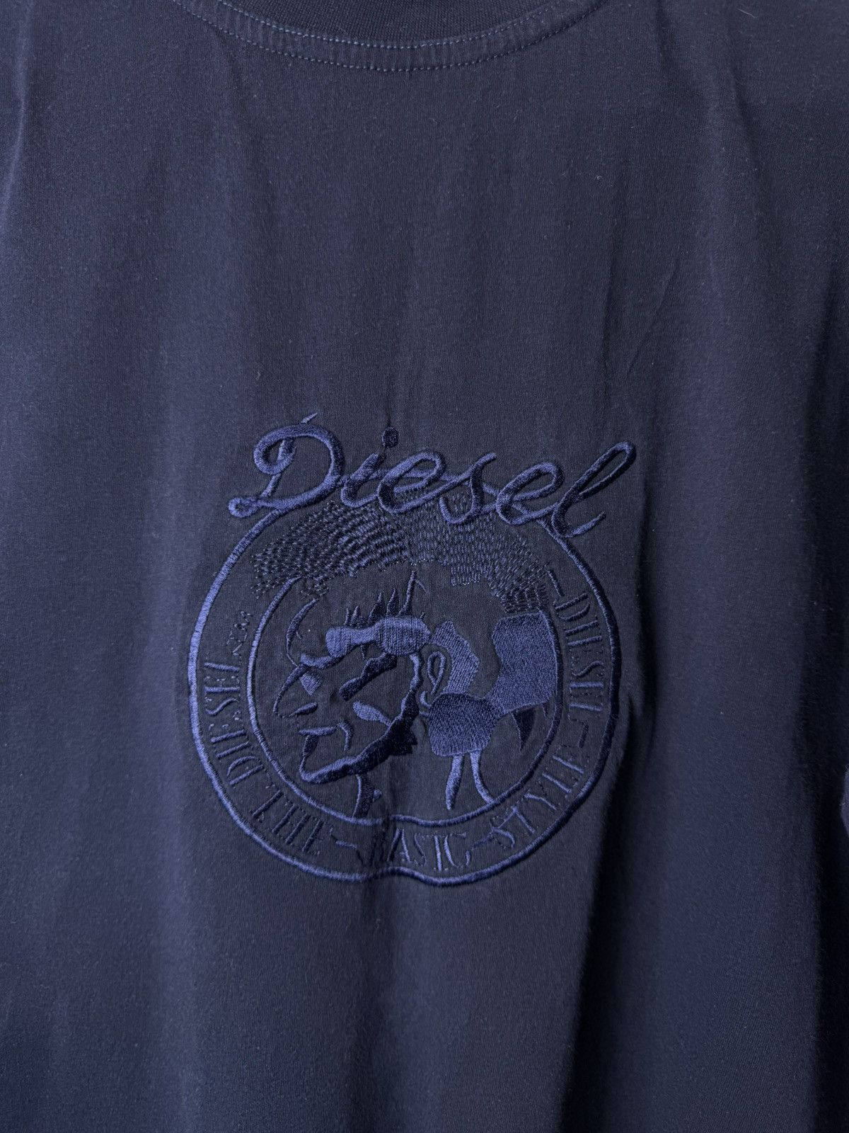 Diesel Rare Vintage 80-90 Diesel Embroidered Logo T Shirt Size US XXL / EU 58 / 5 - 2 Thumbnail