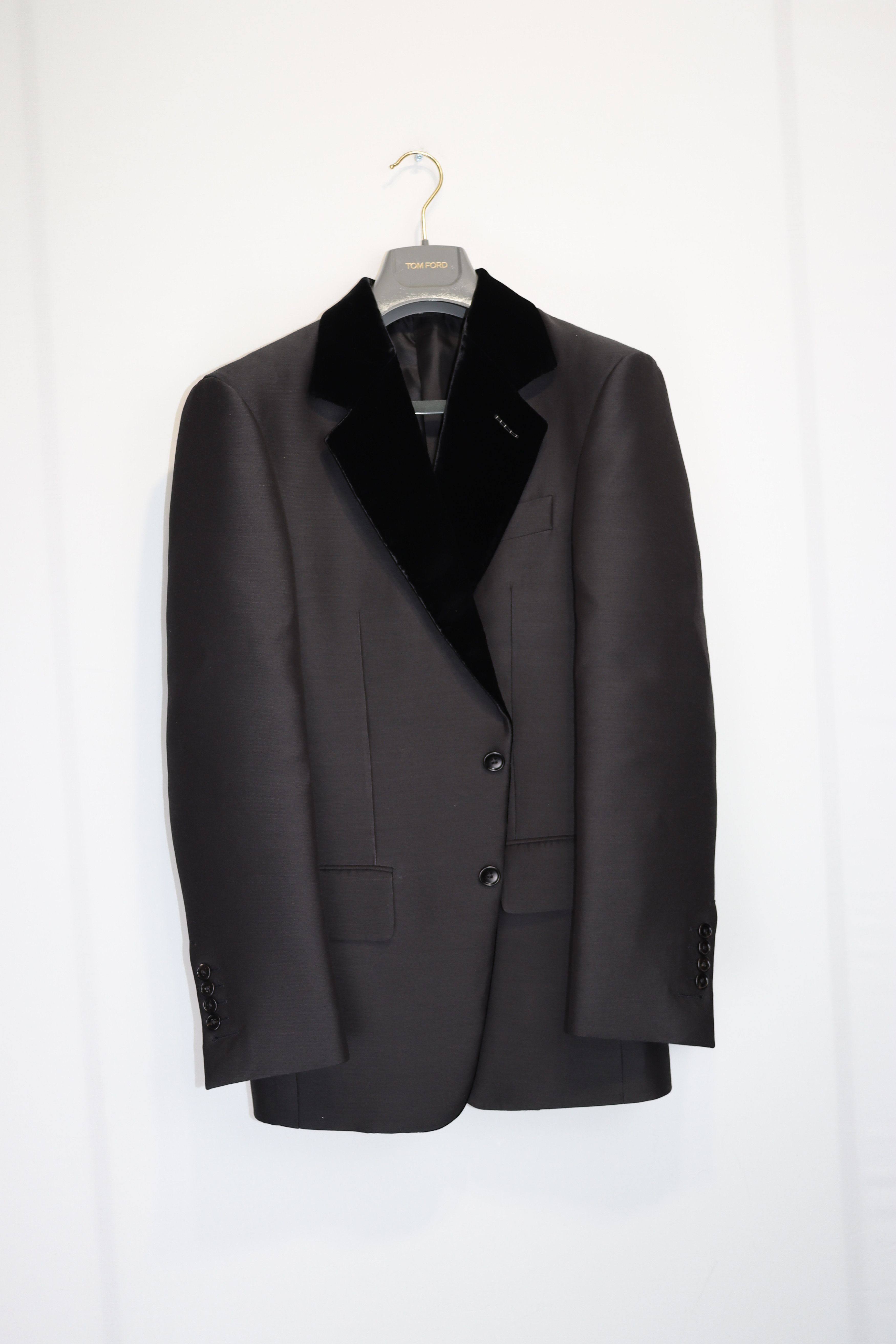 Tom Ford o1rshd1 Velvet Lapel Evening Suit in Black Size US S / EU 44-46 / 1 - 17 Thumbnail