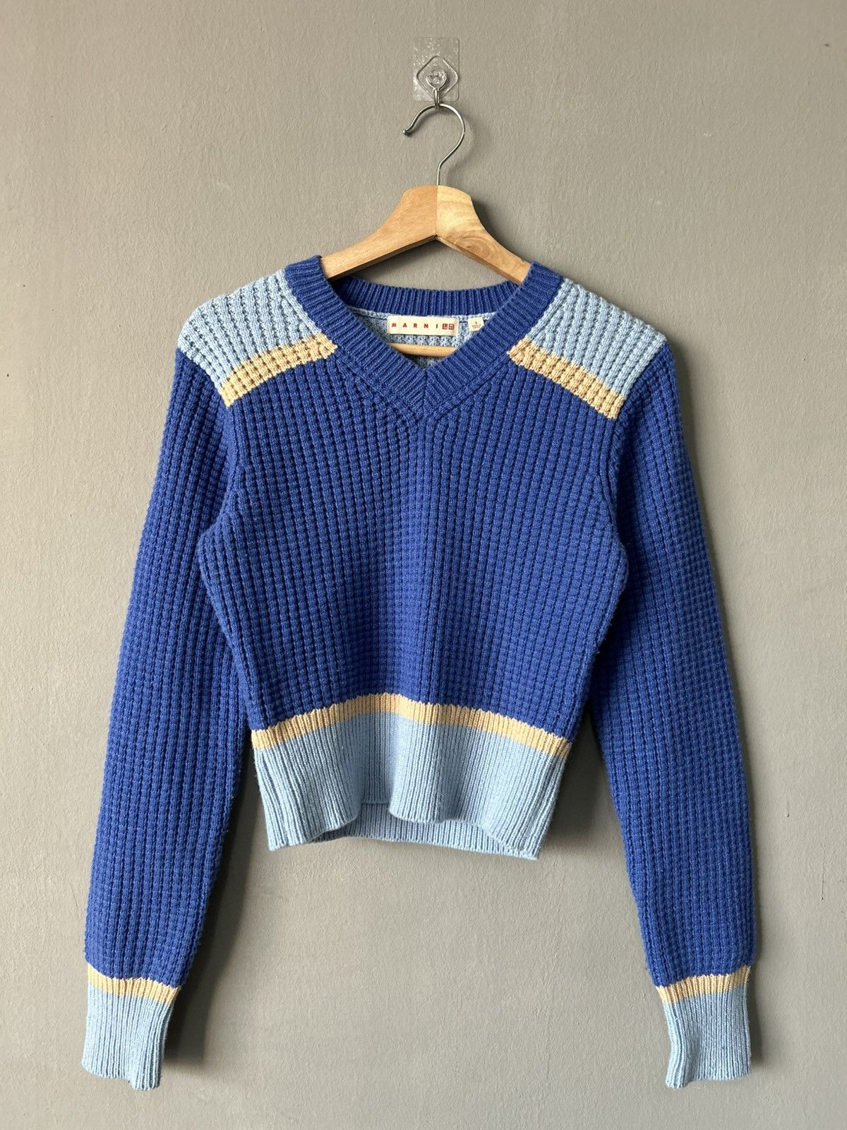 Marni × Uniqlo Marni x UT Blue Knit Size S / US 4 / IT 40 - 1 Thumbnail