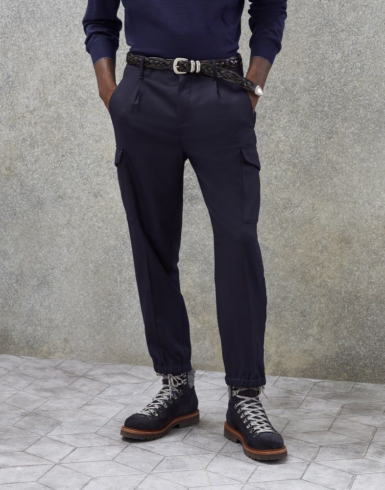Brunello Cucinelli o1w1db10924 Pants in Blue Size US 30 / EU 46 - 1 Thumbnail