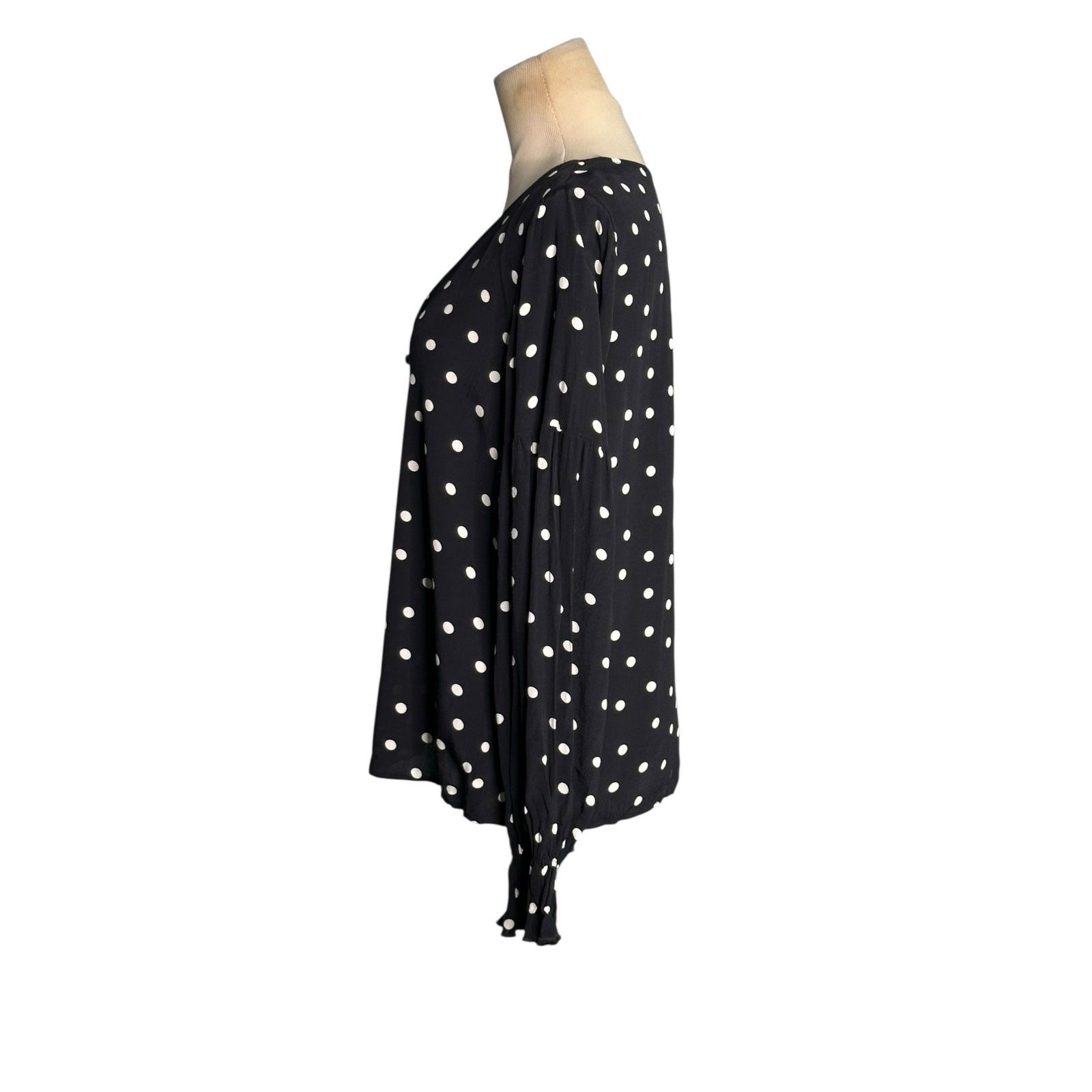 Sanctuary Sanctuary polka dots long sleeves tunic blouse size XS Size XS / US 0-2 / IT 36-38 - 5 Thumbnail