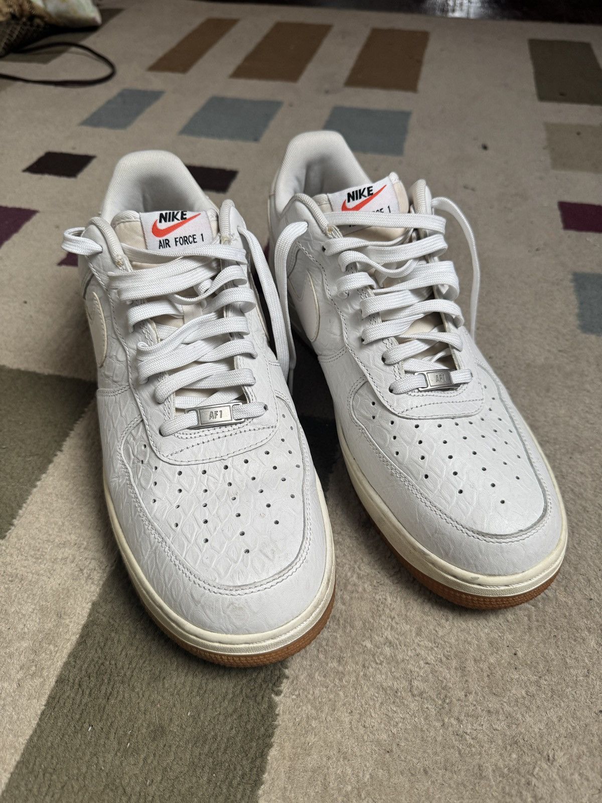 Nike Nike Air Force 1 Low '07 LV8 'Croc White Gum Size US 13 / EU 46 - 2 Thumbnail